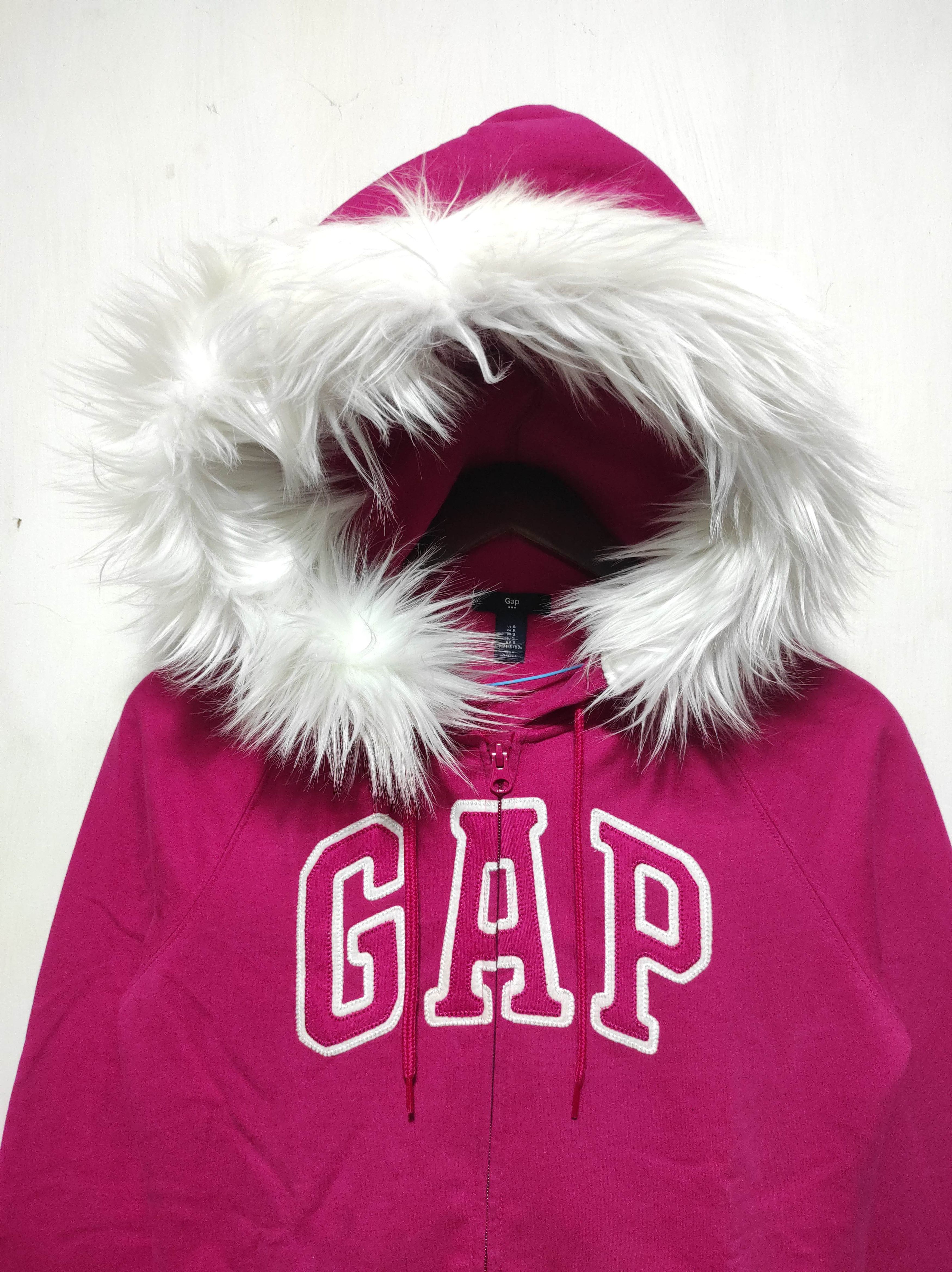 Gap GAP Pink Zip Fur Hoodie IfSixWasNine LGB style Size XS / US 0-2 / IT 36-38 - 3 Thumbnail