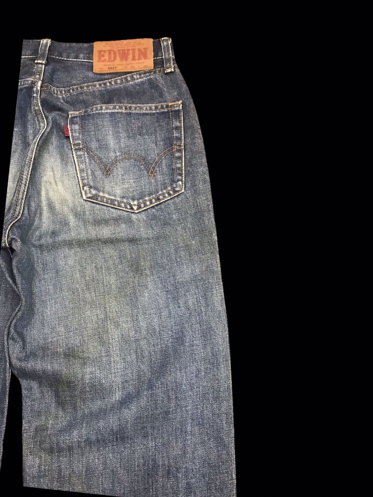 Edwin 💥90s Style💥Vintage EDWIN 503z Mudwash Distressed Denim F46 Size US 28 / EU 44 - 12 Thumbnail