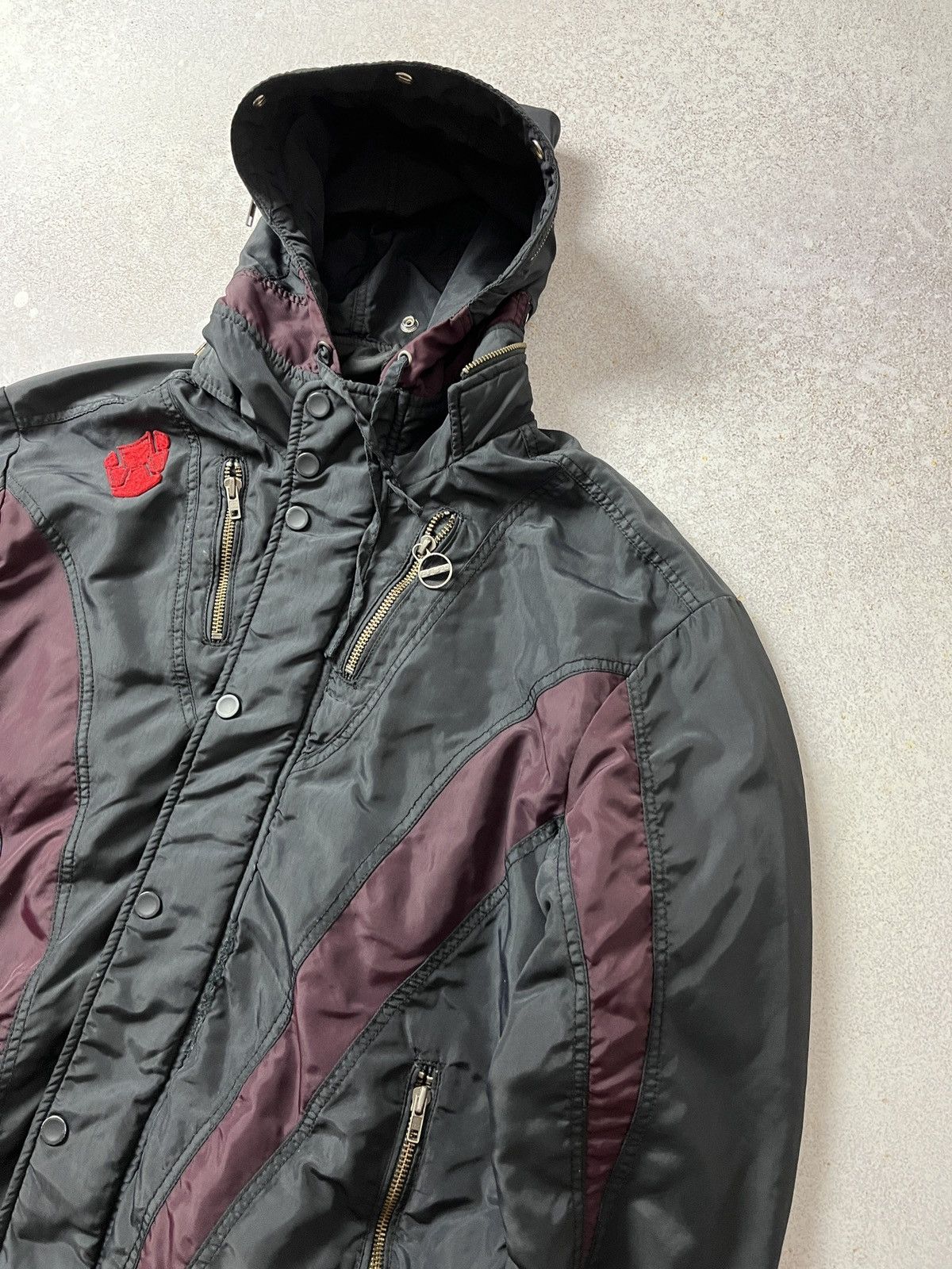 Diesel Vintage Diesel Moto Zipper Jacket With Hood Size US XL / EU 56 / 4 - 2 Thumbnail