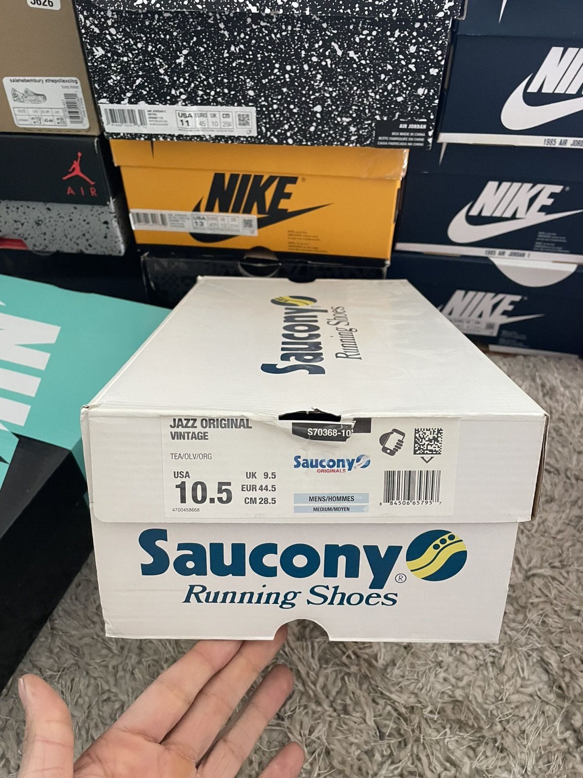 Saucony Saucony Jazz Original Teal/Olive/Orange Size US 10.5 / EU 43-44 - 11 Thumbnail