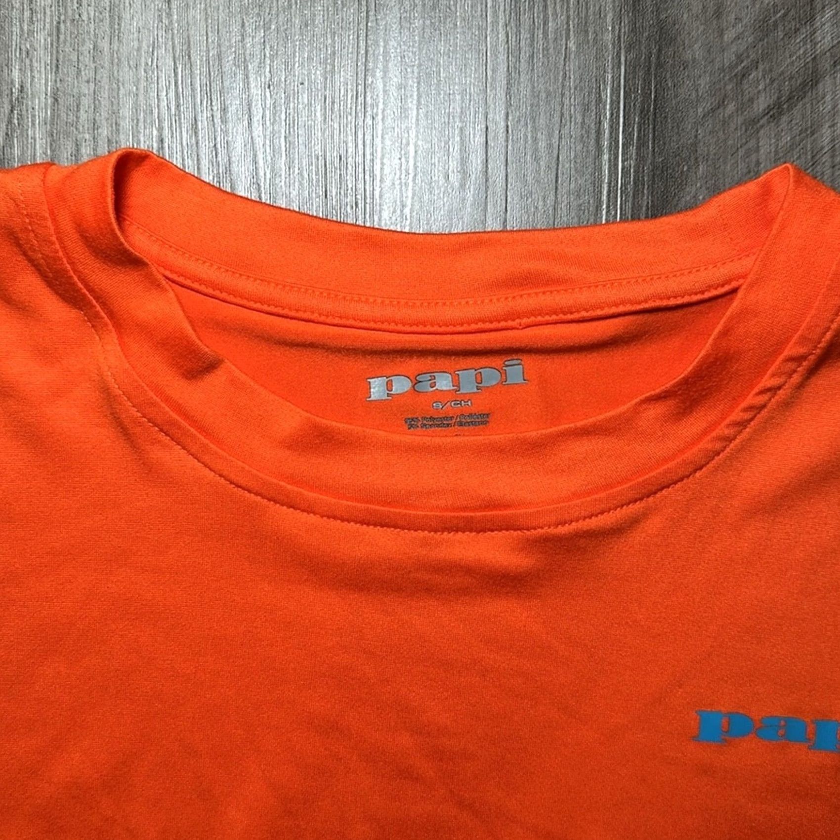 Vintage Papi Soft Touch Brushed Jersey Tee Shirt Orange Men S Small Size US S / EU 44-46 / 1 - 5 Thumbnail