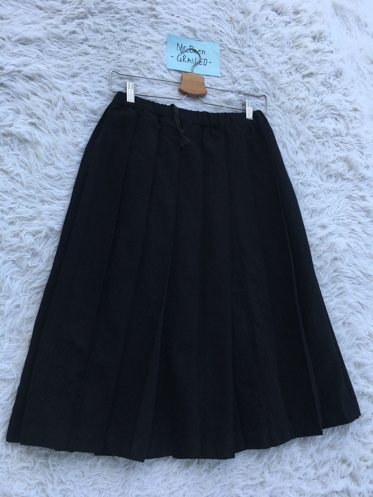 Comme des Garcons Rare Vintage Comme Des Garcons robe de chambre Wool Skirt Size 24" / US 00 / IT 34 - 2 Thumbnail