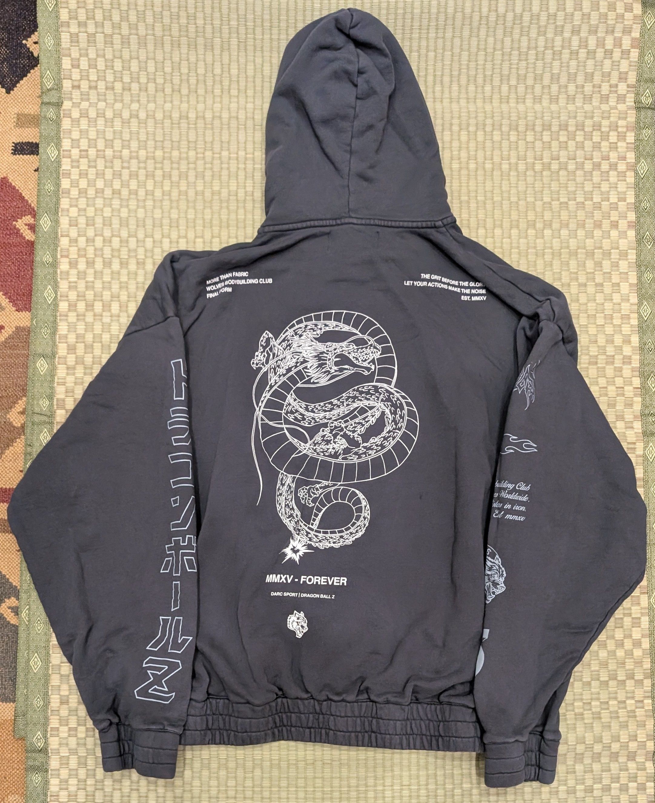 Darc Sport RARE Darc Sport x Dragon Ball Z Shenron Full Zip Hoodie Size US XL / EU 56 / 4 - 2 Thumbnail