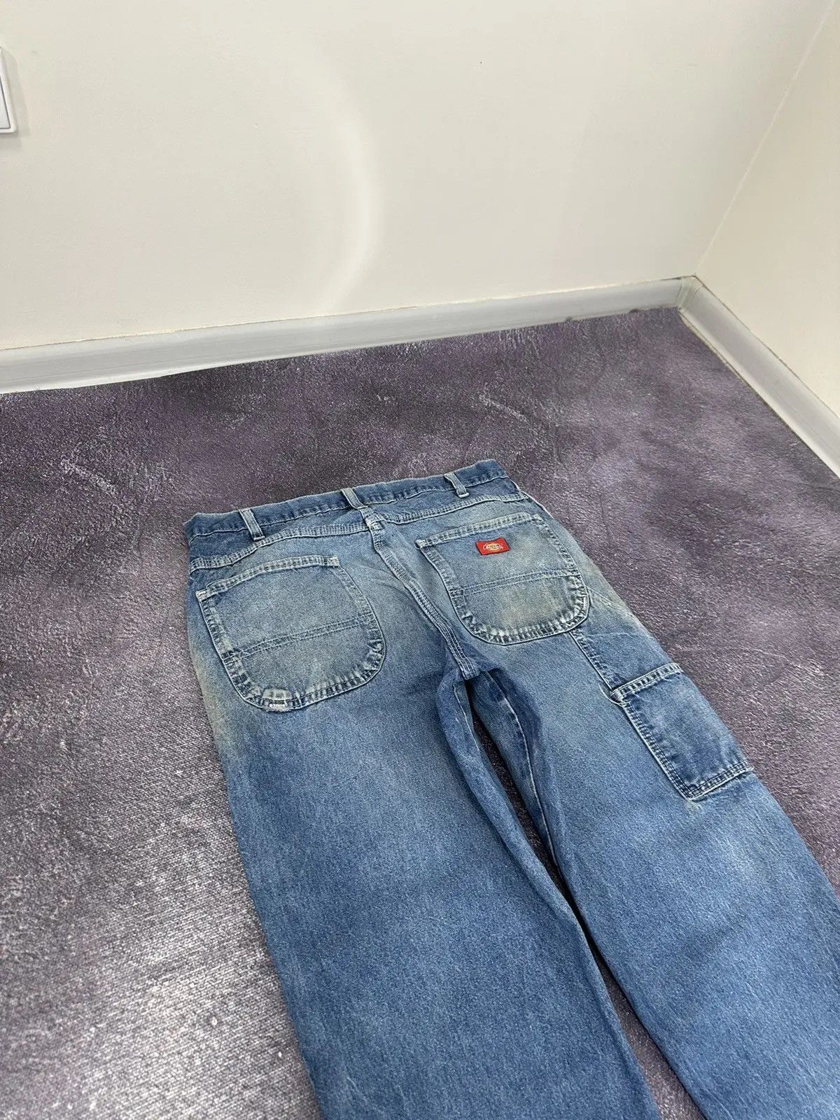 Dickies × Vintage Vintage 90s Dickies Faded Blue Denim Work Baggy Jeans Size US 34 / EU 50 - 5 Thumbnail