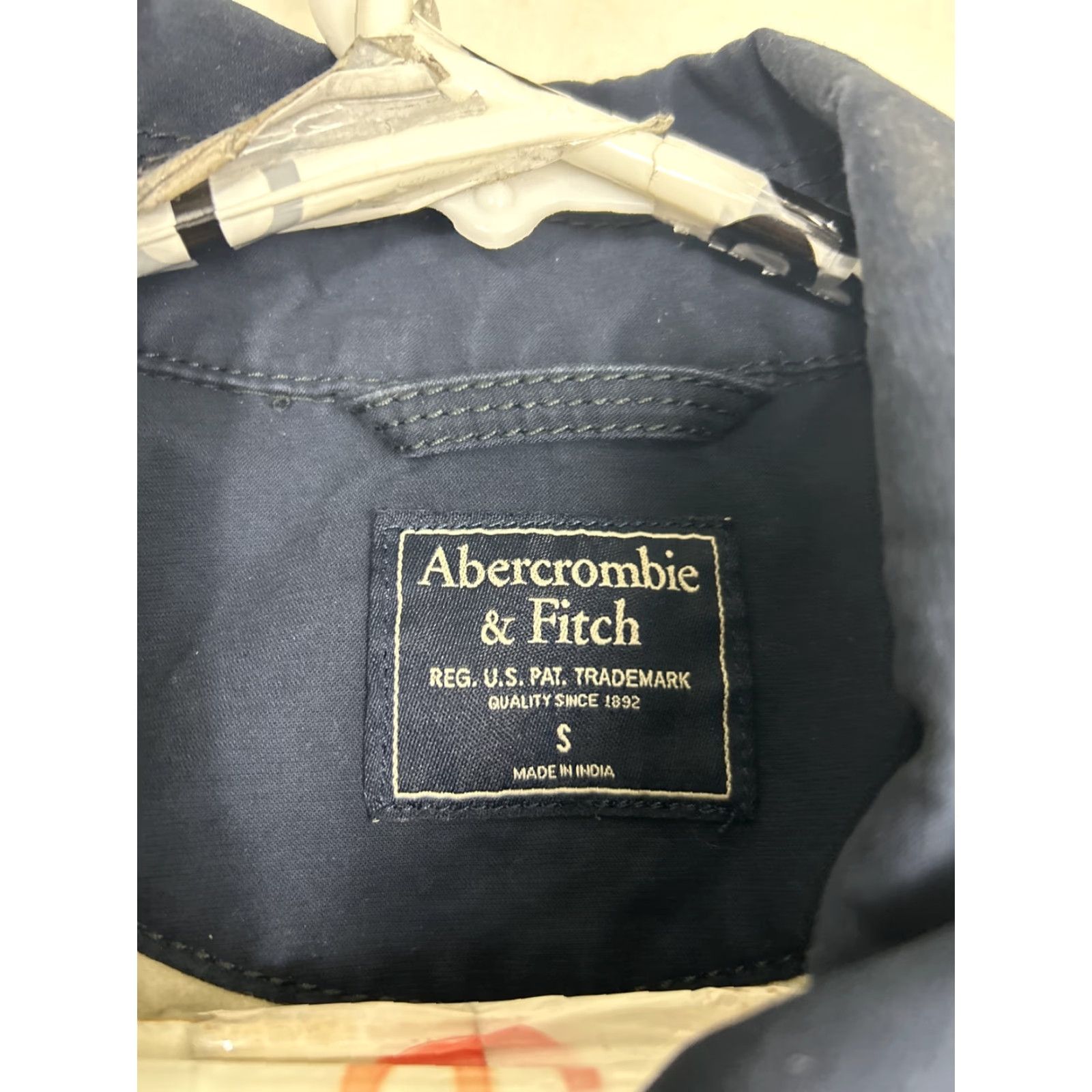 Abercrombie & Fitch Abercrombie & Fitch Jacket Blue Long Coat Full Zip Lined Sherpa Embroidered Logo Pocket Button Womens Size S Regular Size S / US 4 / IT 40 - 7 Thumbnail