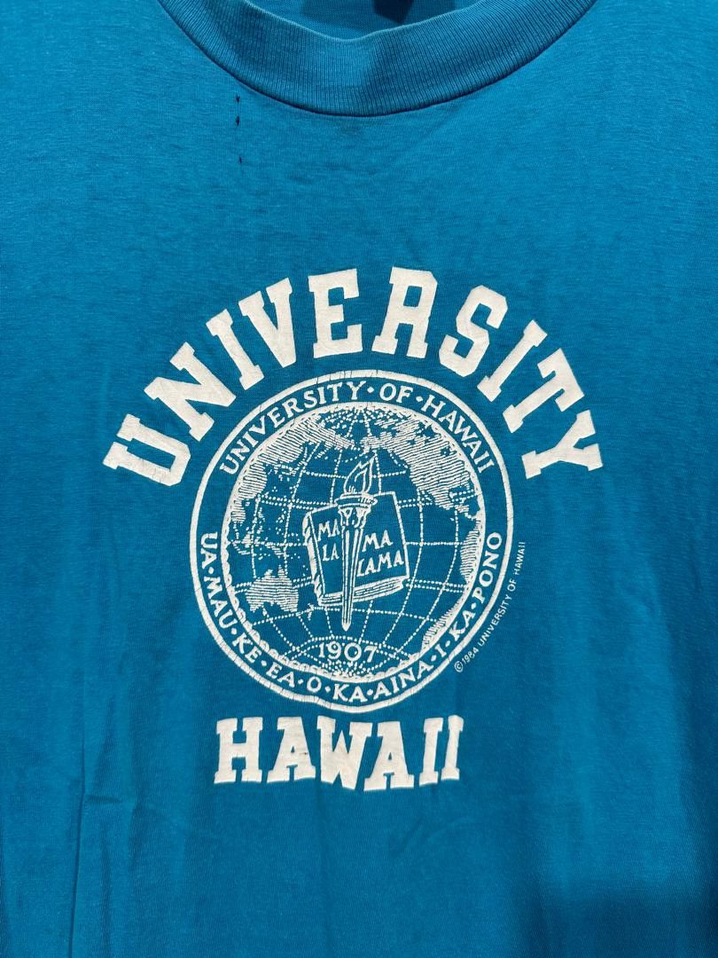 Vintage Vintage 80s University Of Hawaii Tee Size US L / EU 52-54 / 3 - 3 Thumbnail