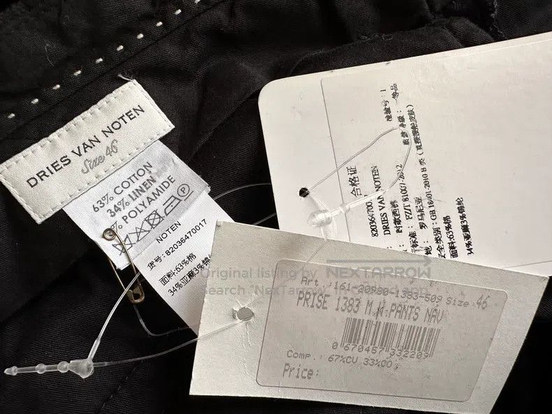 Dries Van Noten Dries Van Noten Cotton Linen Blend Casual Pants Size US 30 / EU 46 - 6 Thumbnail