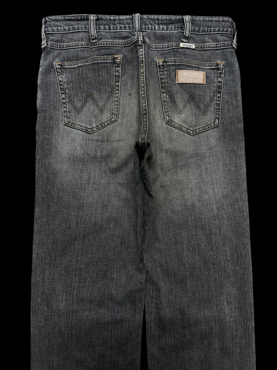 Wrangler Vintage 90s Archive Wrangler Mudwash Distressed Ripped Jean Size US 31 - 15 Thumbnail