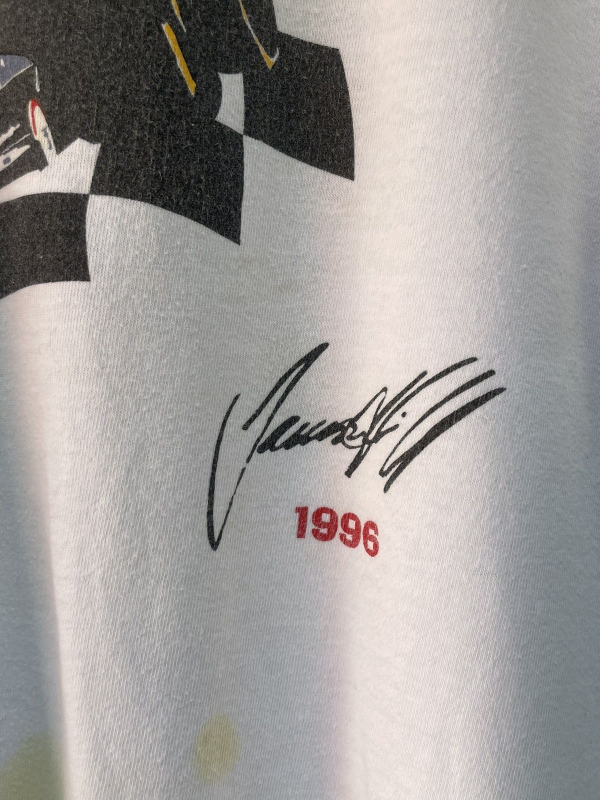 Formula 1 Vintage Damon Hill 1996 World Tour Formula 1 T-Shirt RARE Size US XL / EU 56 / 4 - 8 Thumbnail