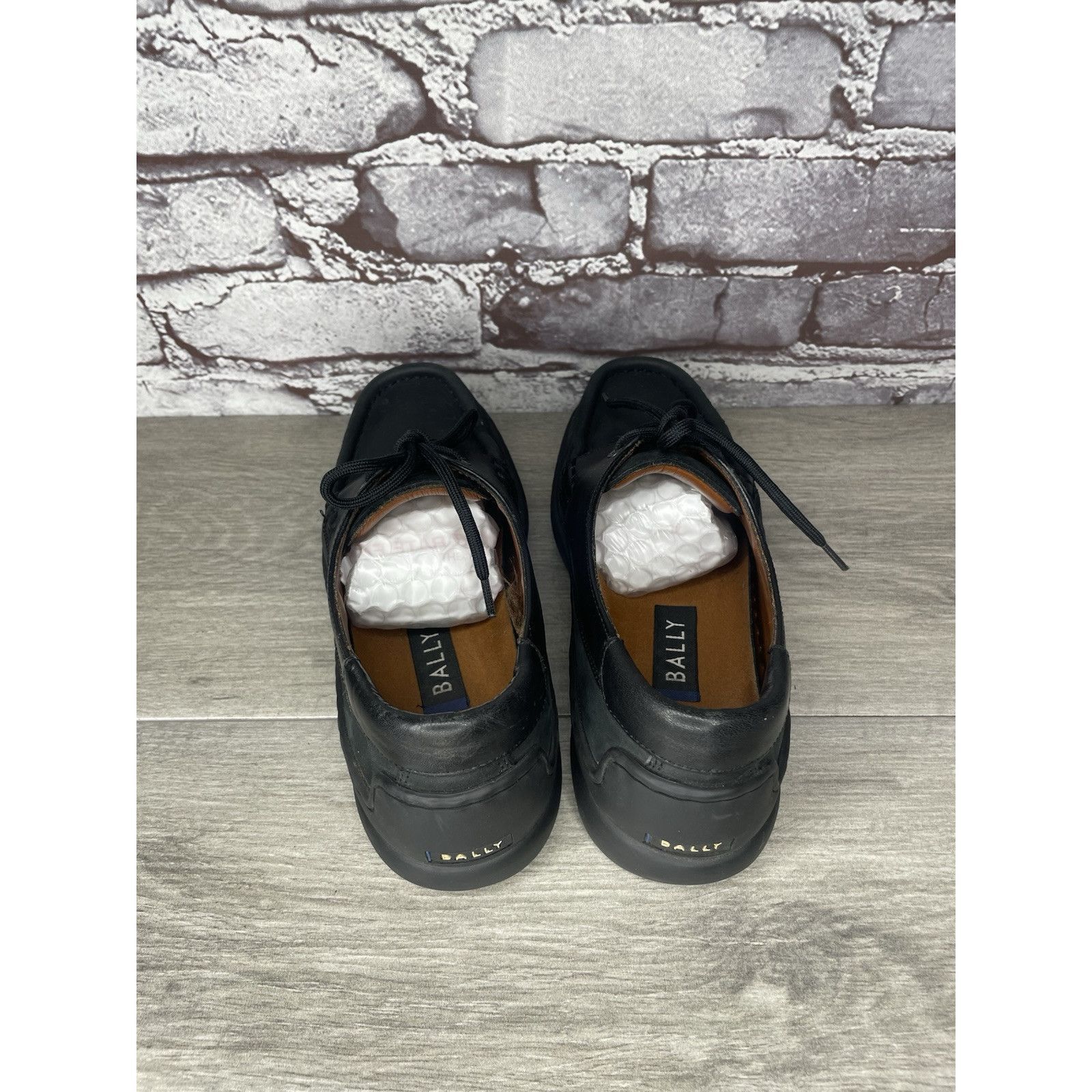 Bally Bally Grimsela Black Leather Moc Toe VTG Oxfords Shoes Women Size US 5.5 / IT 35.5 - 5 Thumbnail