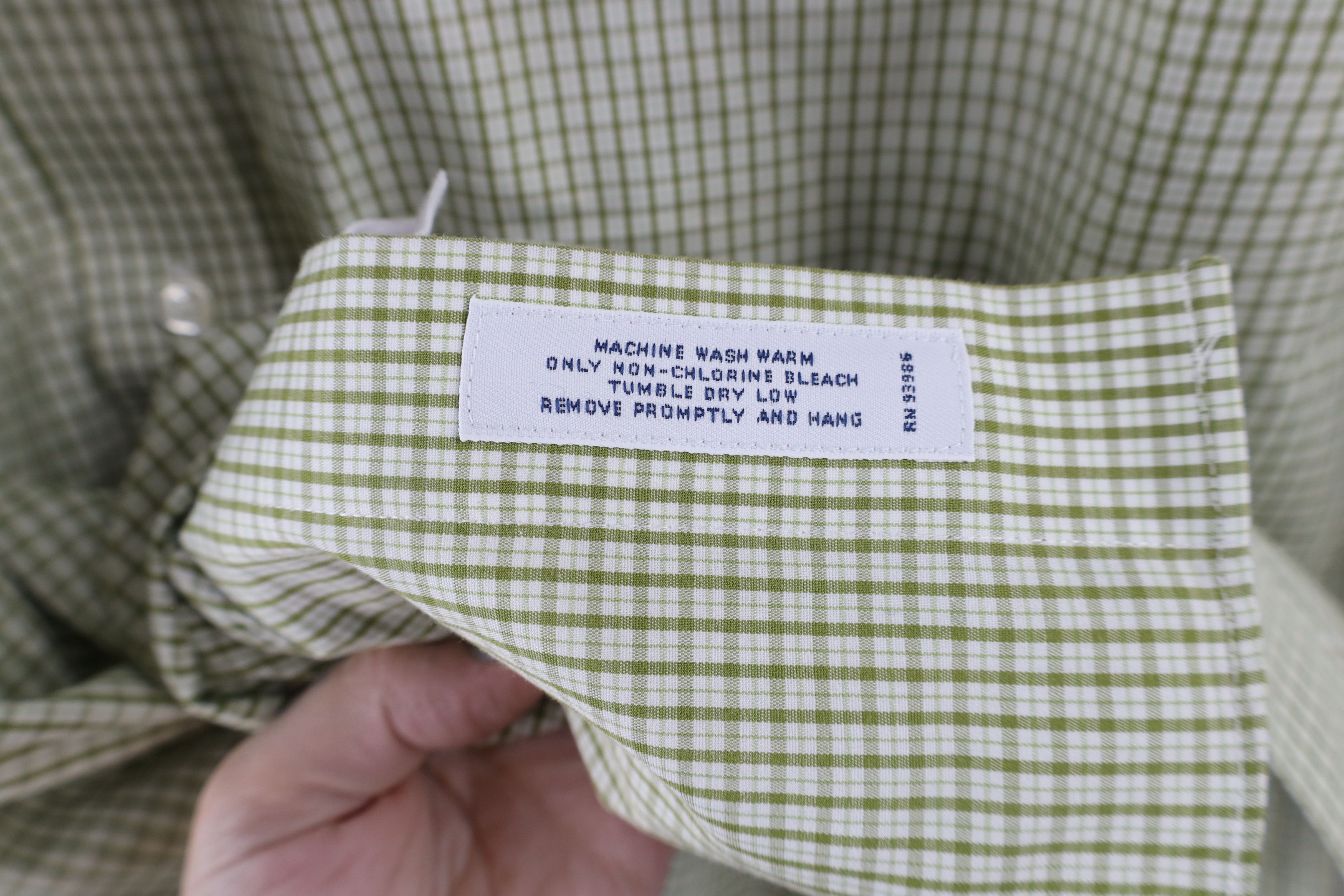 Brooks Brothers × Vintage Vintage 90s Brooks Brothers Iron Supima Cotton Button Shirt Size US M / EU 48-50 / 2 - 7 Thumbnail