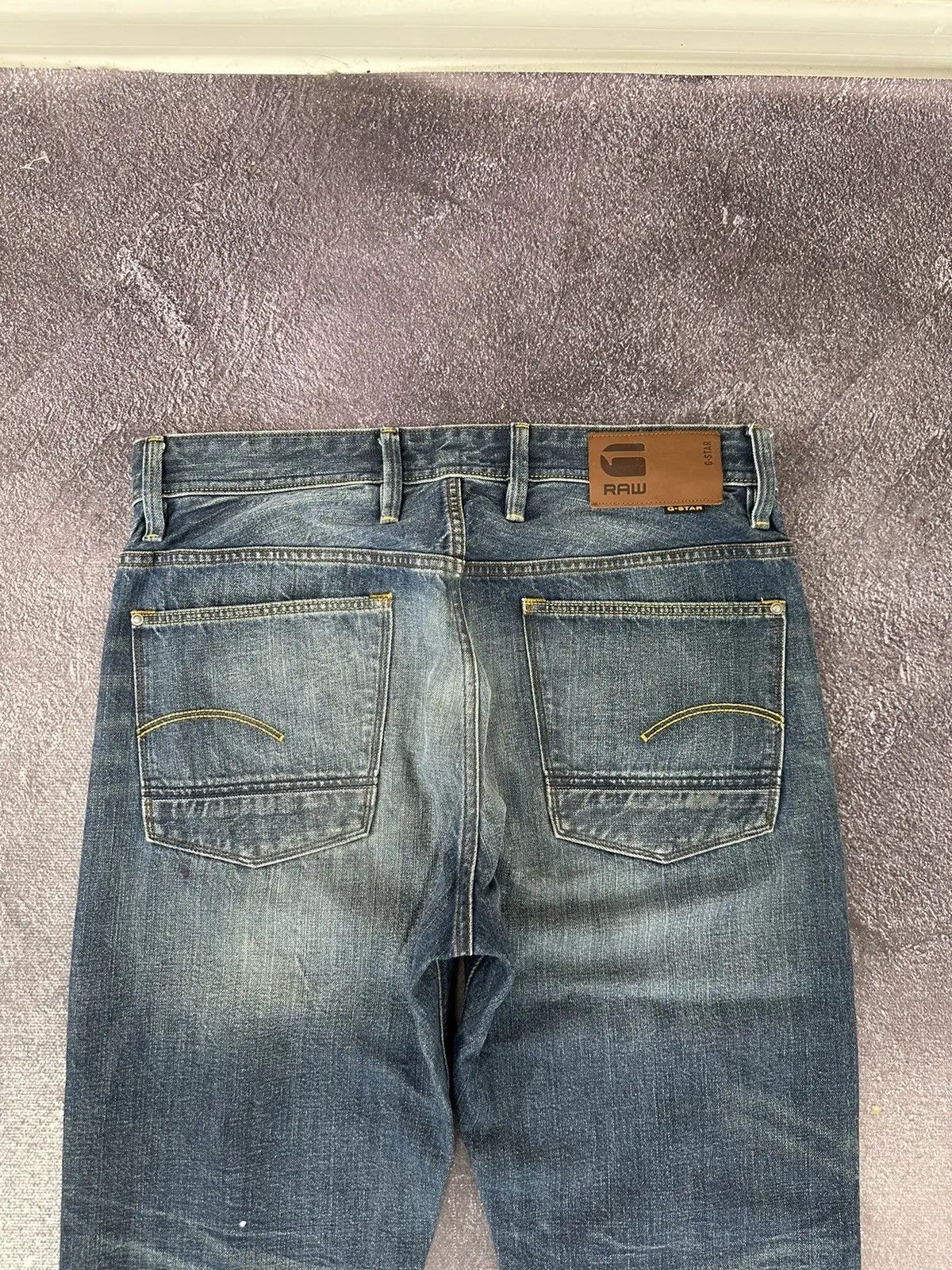 G-Star × Vintage Vintage G-Star Raw Y2K Faded Blue Denim Japanese Baggy Jeans Size US 34 / EU 50 - 12 Thumbnail