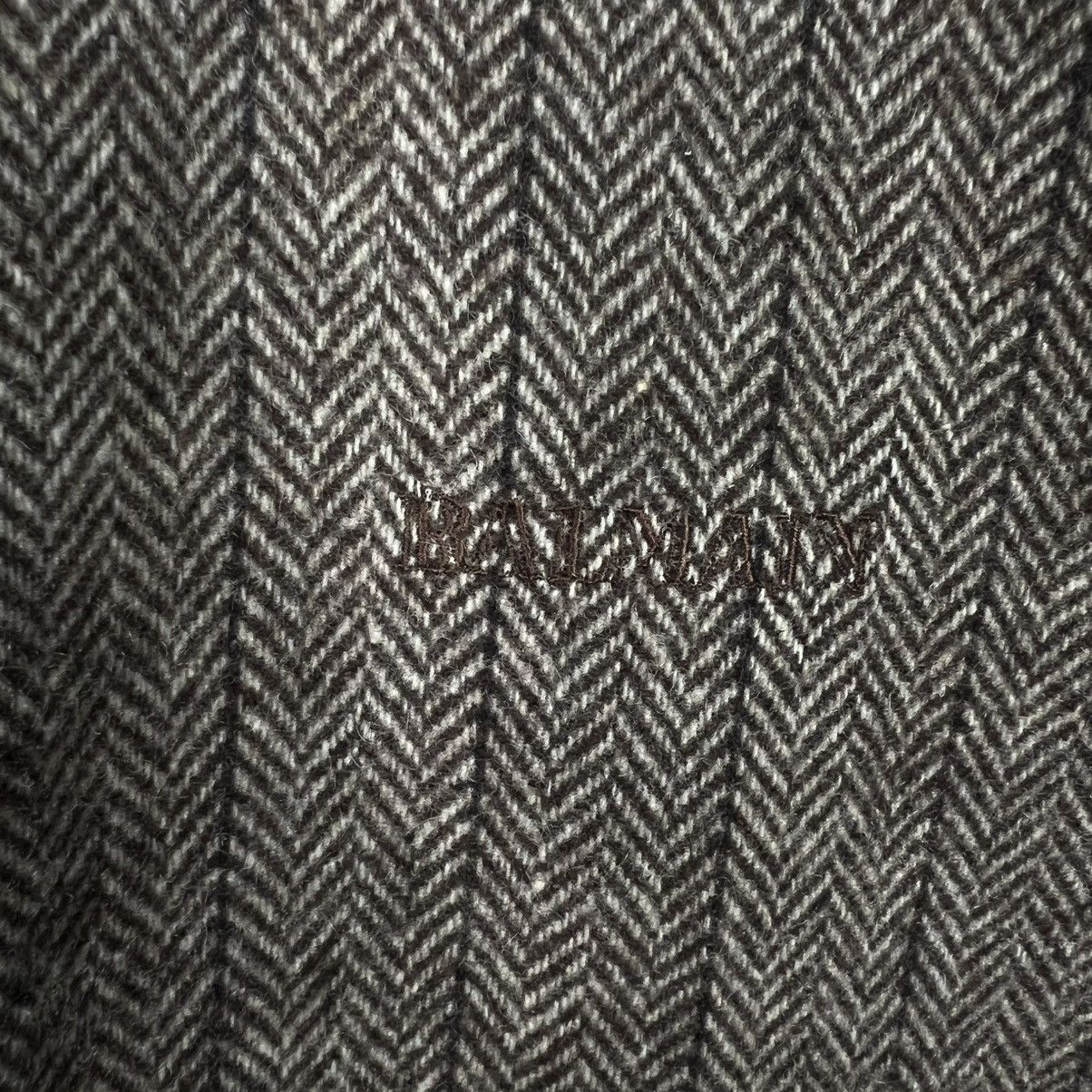 Balmain Vintage BALMAIN Herringbone Pattern Casual Jacket #4057-C184 Size US L / EU 52-54 / 3 - 5 Thumbnail