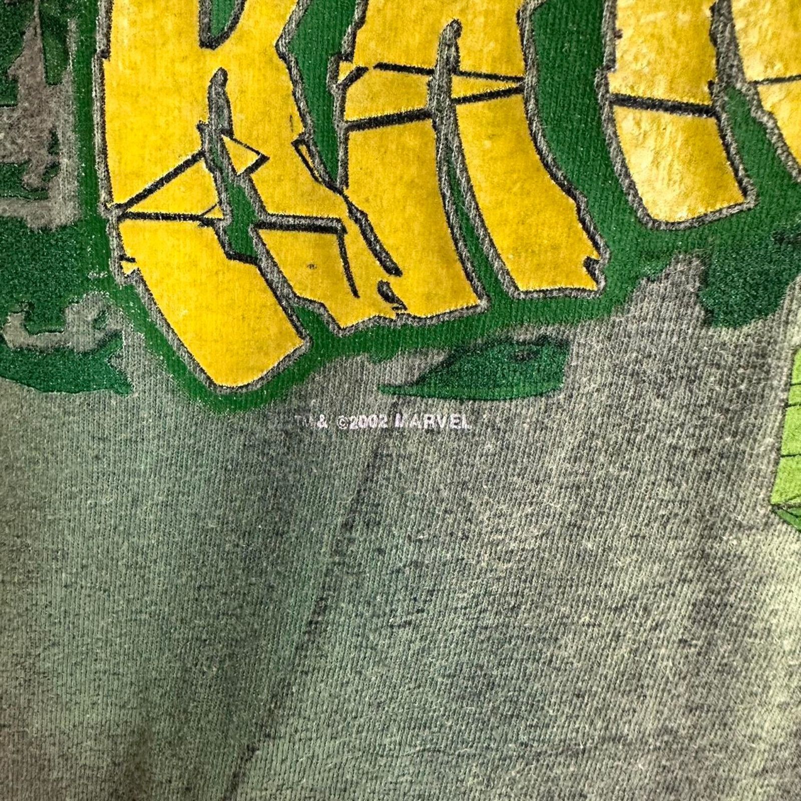 Marvel Comics × Vintage Vintage 2002 The Incredible Hulk Shirt Size US S / EU 44-46 / 1 - 3 Thumbnail