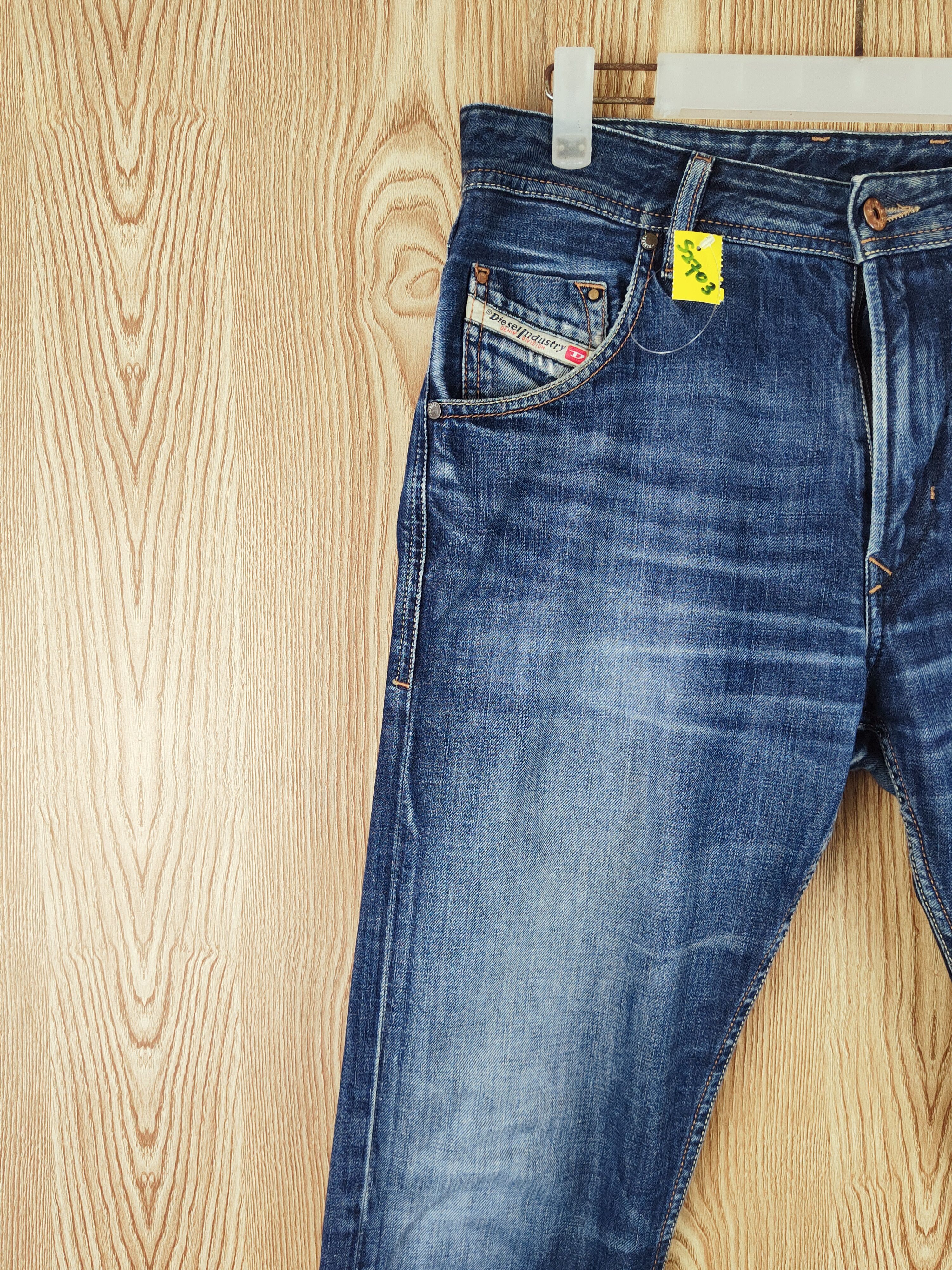 Diesel Diesel Dark Blue Distressed Ripped Jeans #S2703 Size US 30 / EU 46 - 4 Thumbnail