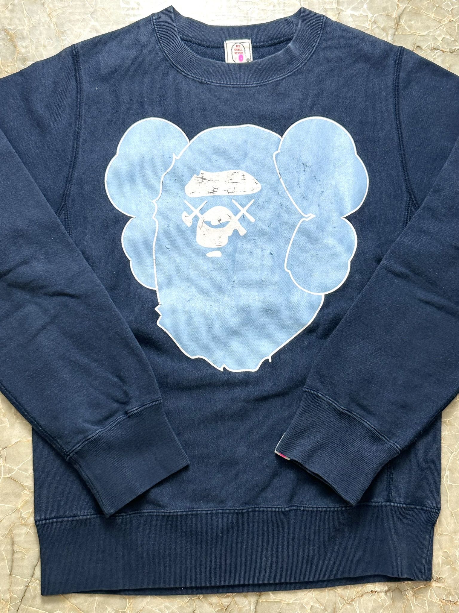 Bape × Kaws Big Ape Head Sweatshirt Size S / US 4 / IT 40 - 2 Thumbnail