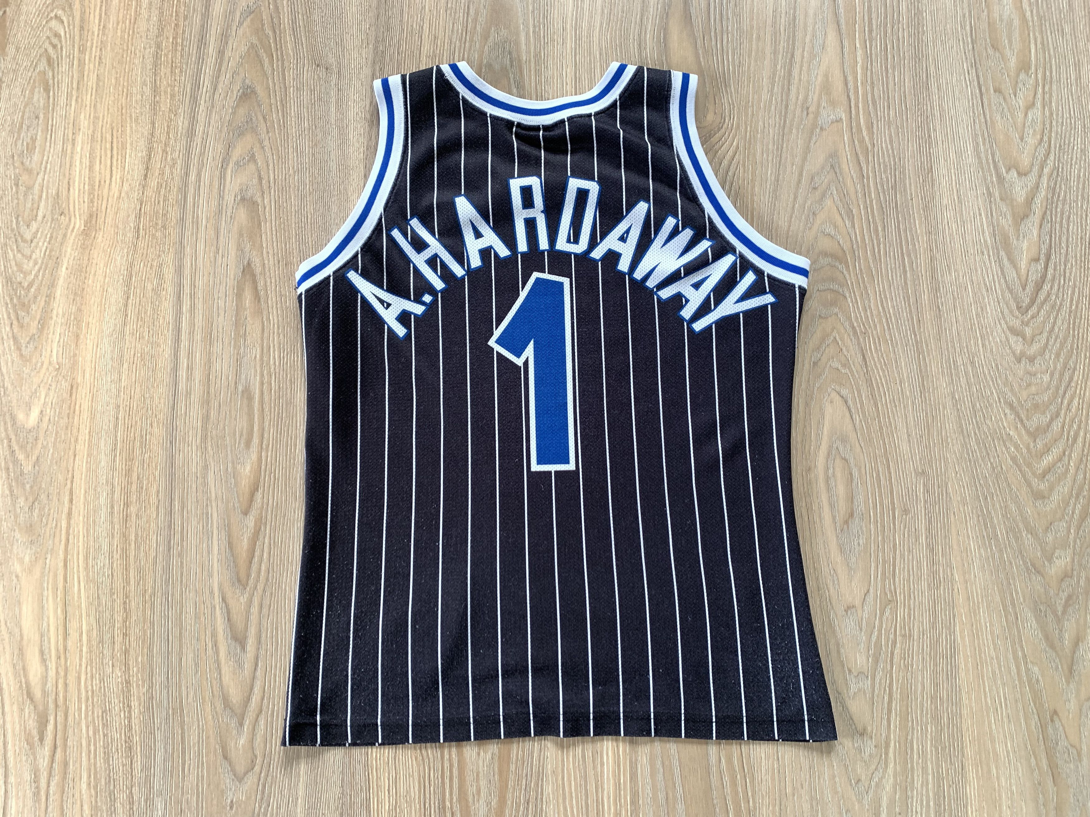 Champion × NBA × Vintage Rare NBA Orlando Magic Penny Hardaway #1 Jersey Size US XS / EU 42 / 0 - 7 Thumbnail