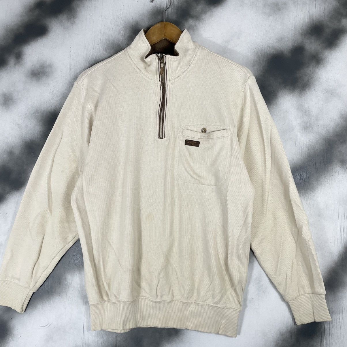 Designer × Japanese Brand × Kansai Yamamoto Vintage Kansai Yamamoto Half Zipper Sweater Size US M / EU 48-50 / 2 - 1 Thumbnail