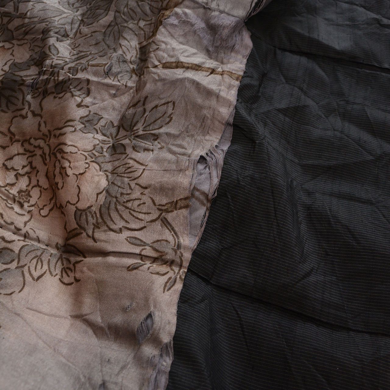 Other Japanese Men’s Haori with Sparrow & Floral Lining Vintage Size US L / EU 52-54 / 3 - 13 Thumbnail