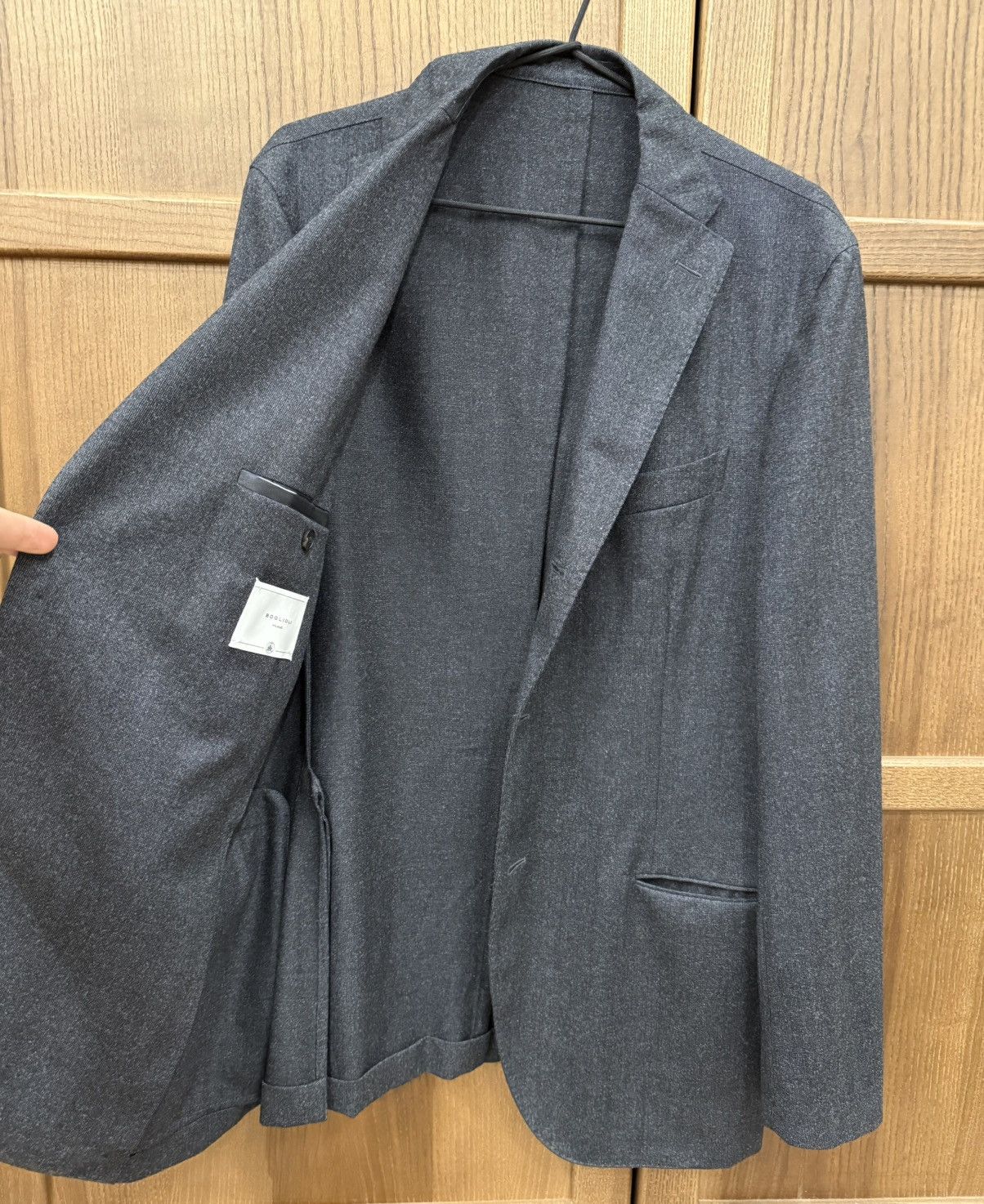 Boglioli Boglioli K. Jacket Gray Graphite Wool Blazer Size 42L - 6 Thumbnail
