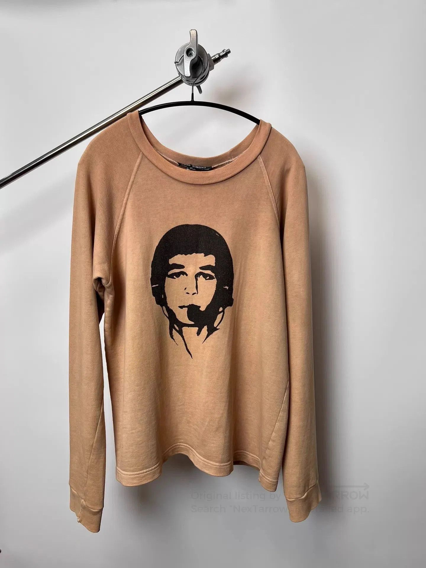 Raf Simons Beige Long Sleeve Graphic Sweatshirt. Size US M / EU 48-50 / 2 - 2 Thumbnail