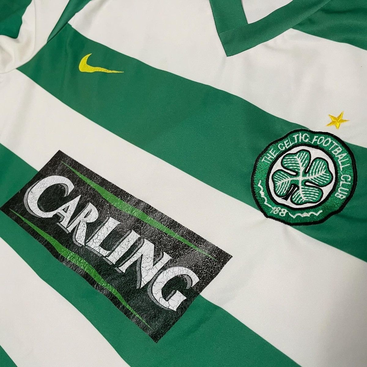 Nike × Vintage Nike FC Celtic 2007/2008 Home Shirt Jersey White/Green Size US M / EU 48-50 / 2 - 4 Thumbnail