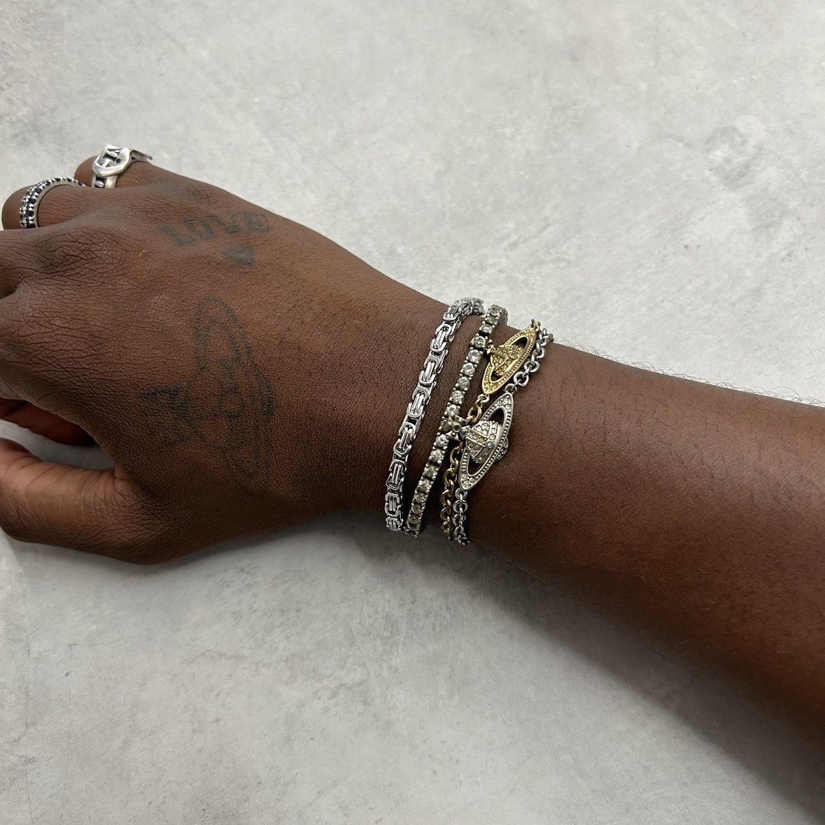 Vintage Y2K 2000s bike chain style link silver heavyweight bracelet Size ONE SIZE - 5 Thumbnail