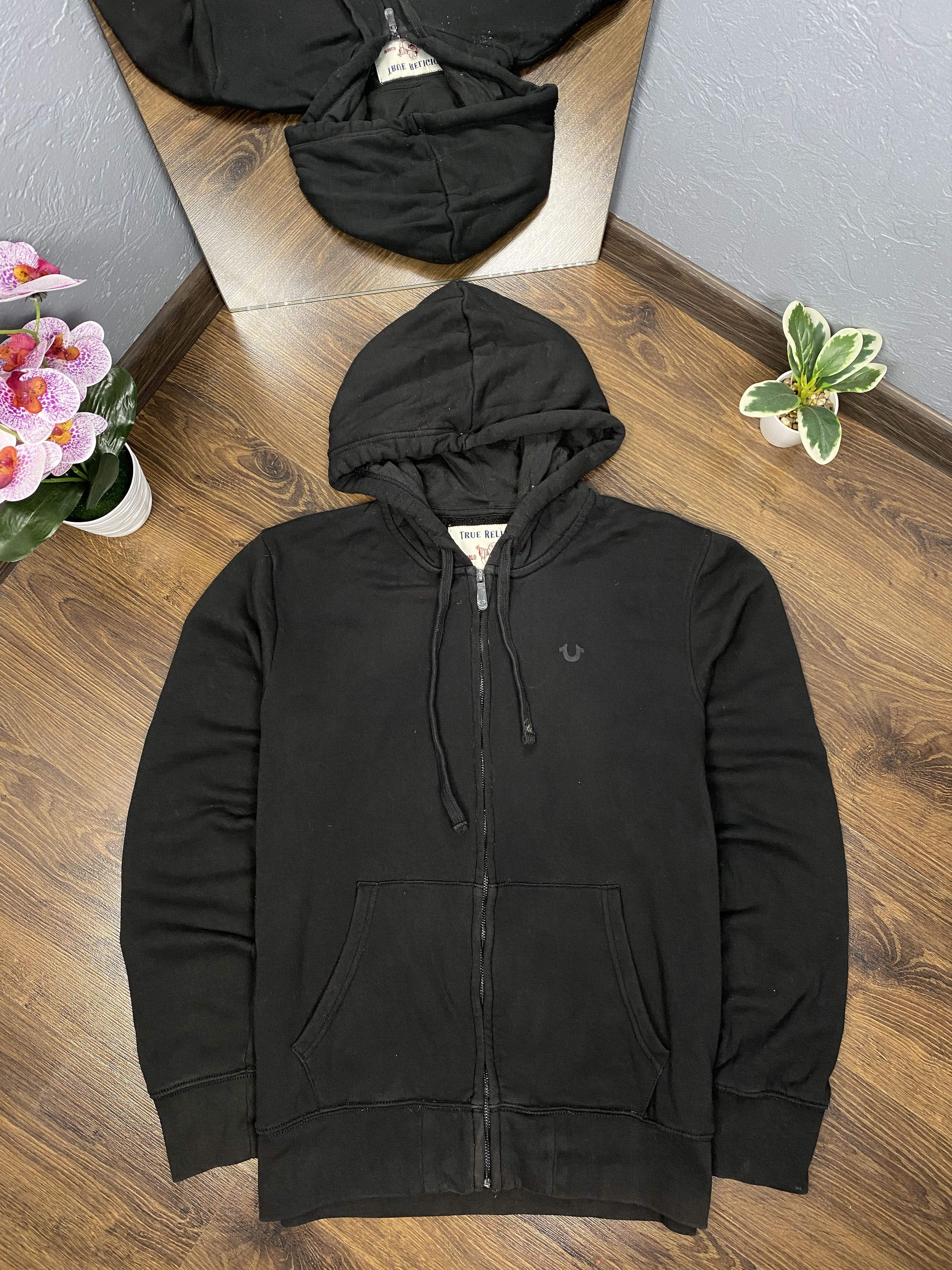 True Religion × Vintage True Religion Vintage Mens Zip Hoodie Size US L / EU 52-54 / 3 - 4 Thumbnail