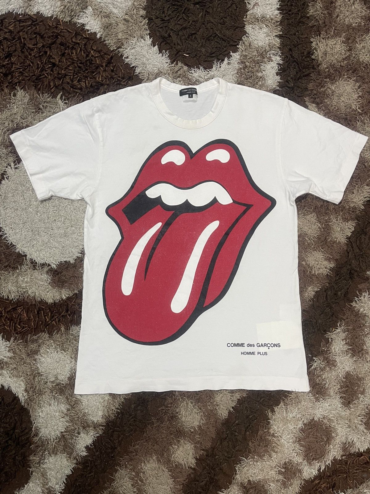 Comme des Garcons Homme Plus × The Rolling Stones 🔥HOT🇯🇵🔥COMME DES GARCONS X THE ROLLING STONES TEE VERY RARE Size US S / EU 44-46 / 1 - 1 Thumbnail