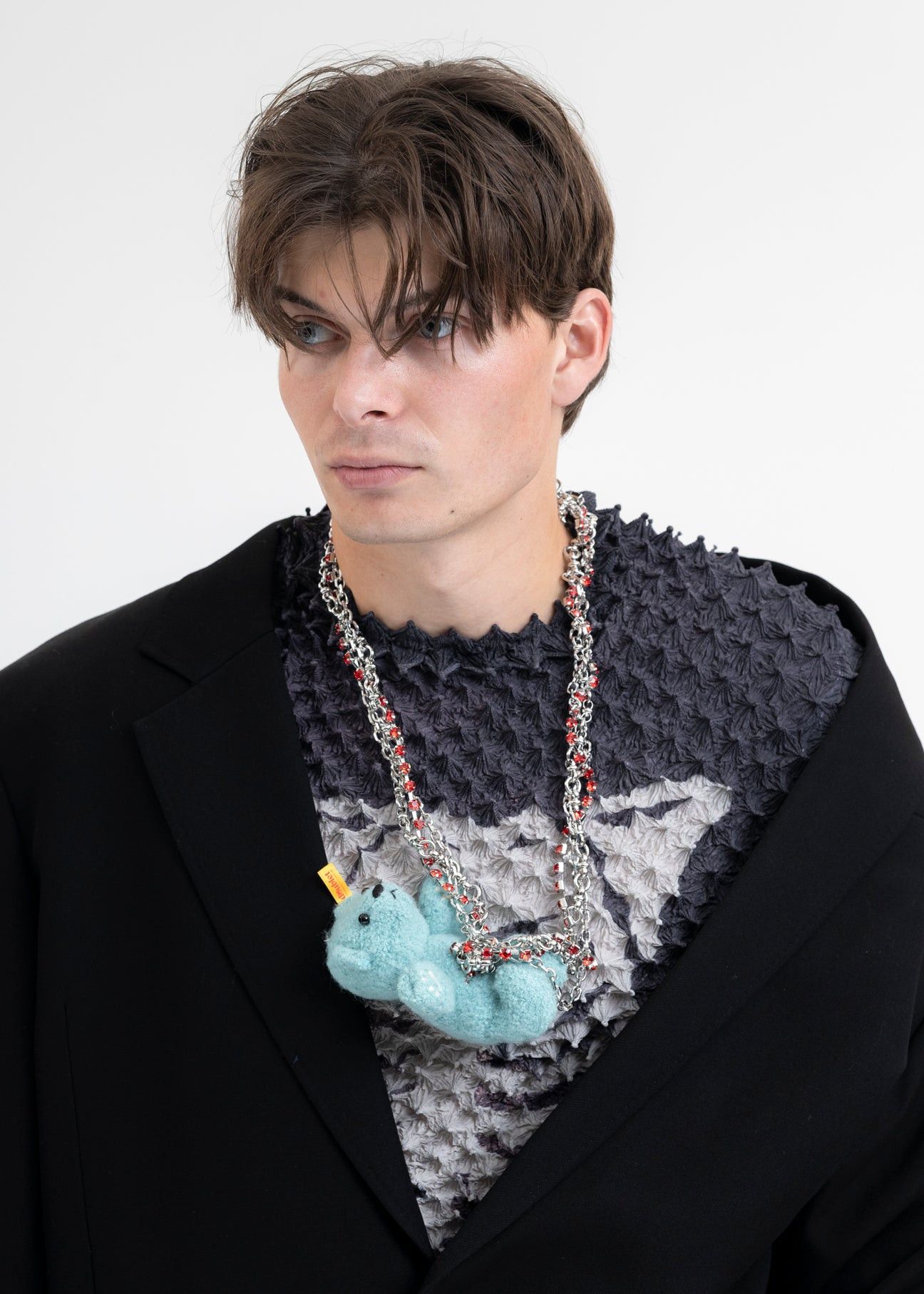Doublet FW23 Stuffed Bear chain necklace Size ONE SIZE - 4 Thumbnail