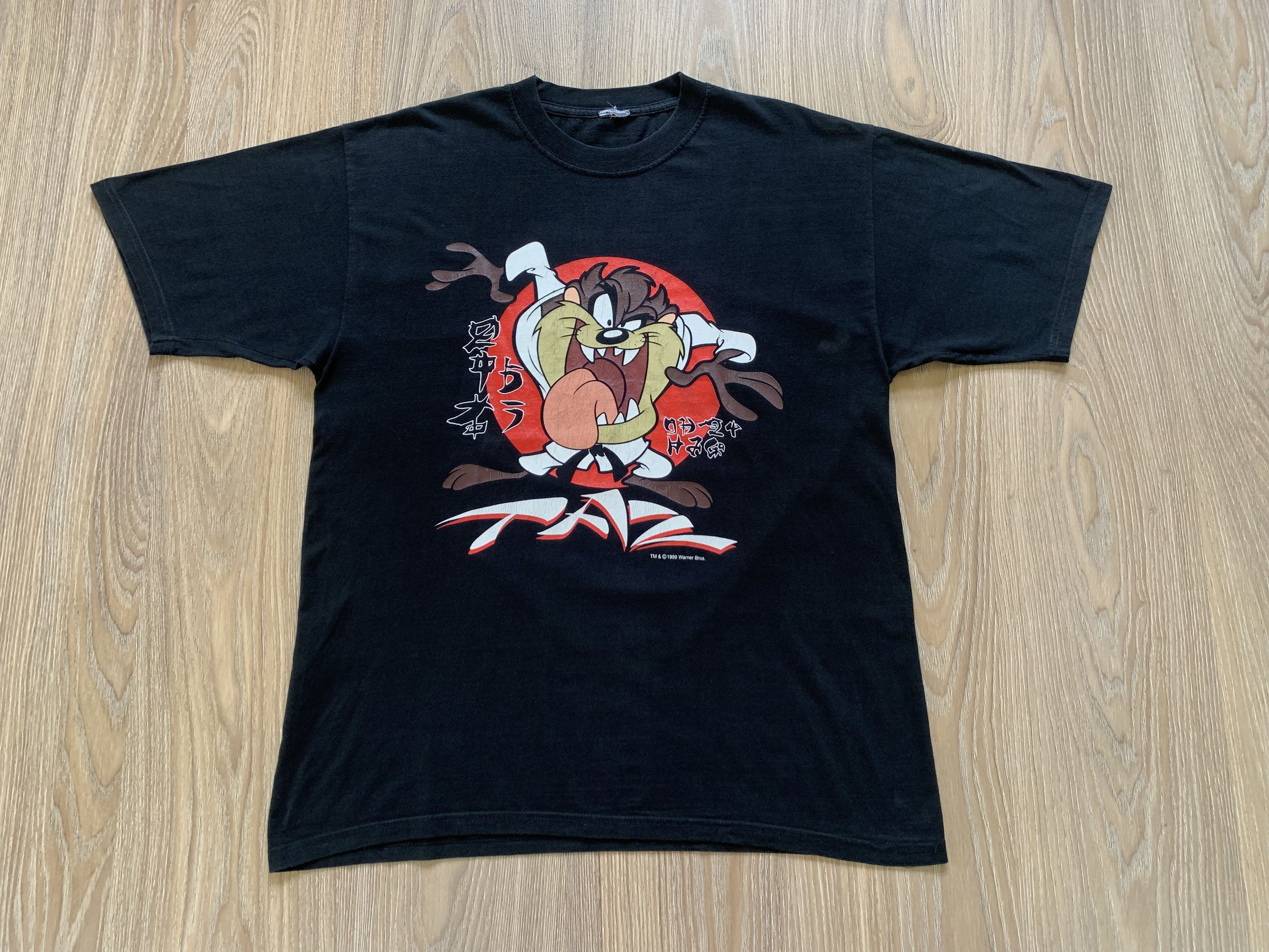 Cartoon Network × Vintage × Warner Bros Rare Warner Bros Looney Tunes TAZ T Shirt 1999 Size US M / EU 48-50 / 2 - 2 Thumbnail