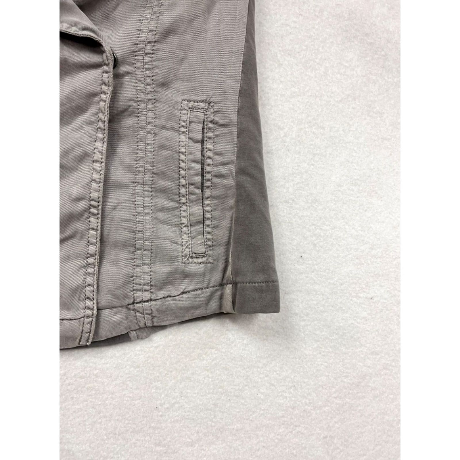 Vintage Peyton Jenson Womens Vest Gray S Lyocell Blend Cotton Pocket Striped Lining Utility Samsung? Size S / US 4 / IT 40 - 6 Thumbnail