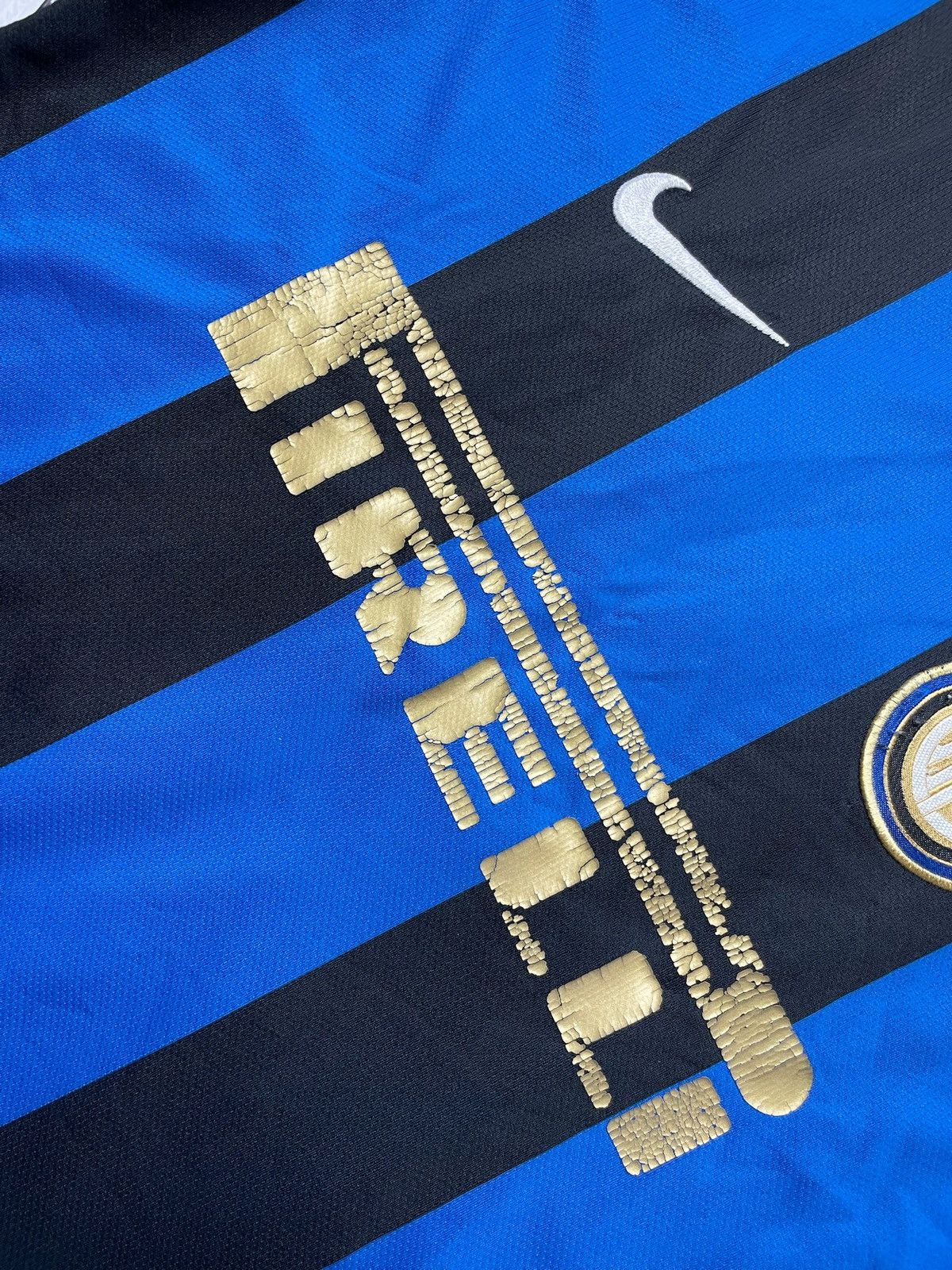 Vintage Vintage Nike Inter Milan soccer jersey 33 Mancini size M Size US M / EU 48-50 / 2 - 4 Thumbnail