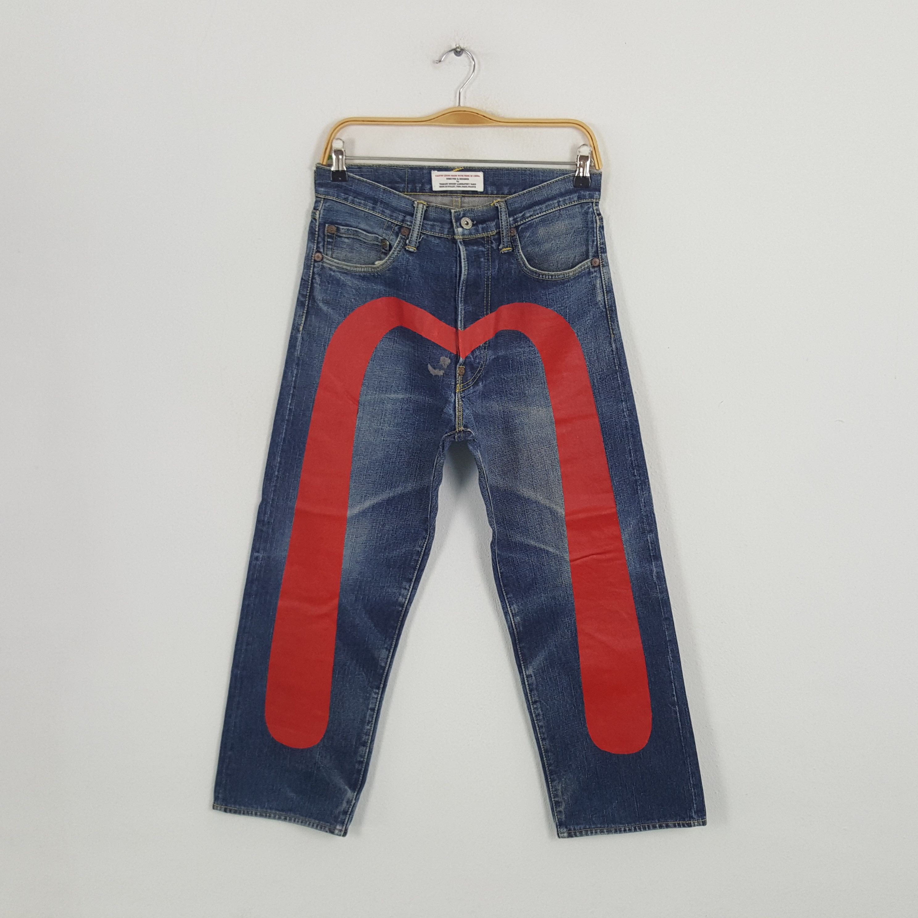 Evisu × Japanese Brand × Vintage Vintage Evisu Paris Japanese Brand Daicock Custom Denim Jean Size US 28 / EU 44 - 1 Thumbnail