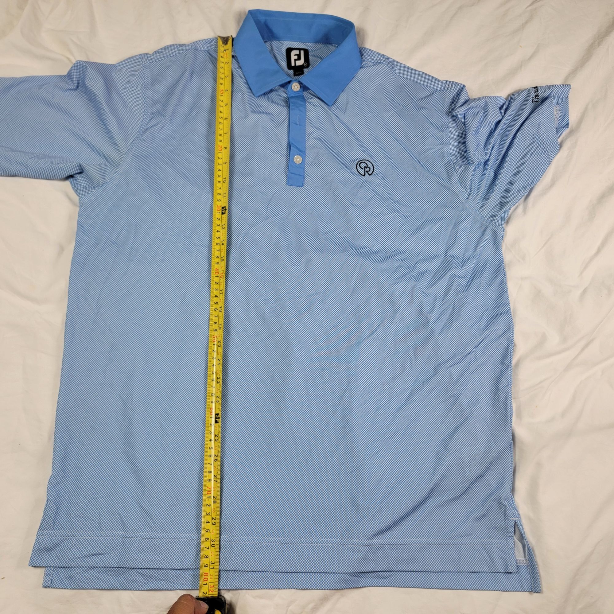 Footjoy FootJoy Mens XL Blue Polo Shirt Collared Short Sleeve Golf C Size US XL / EU 56 / 4 - 7 Thumbnail