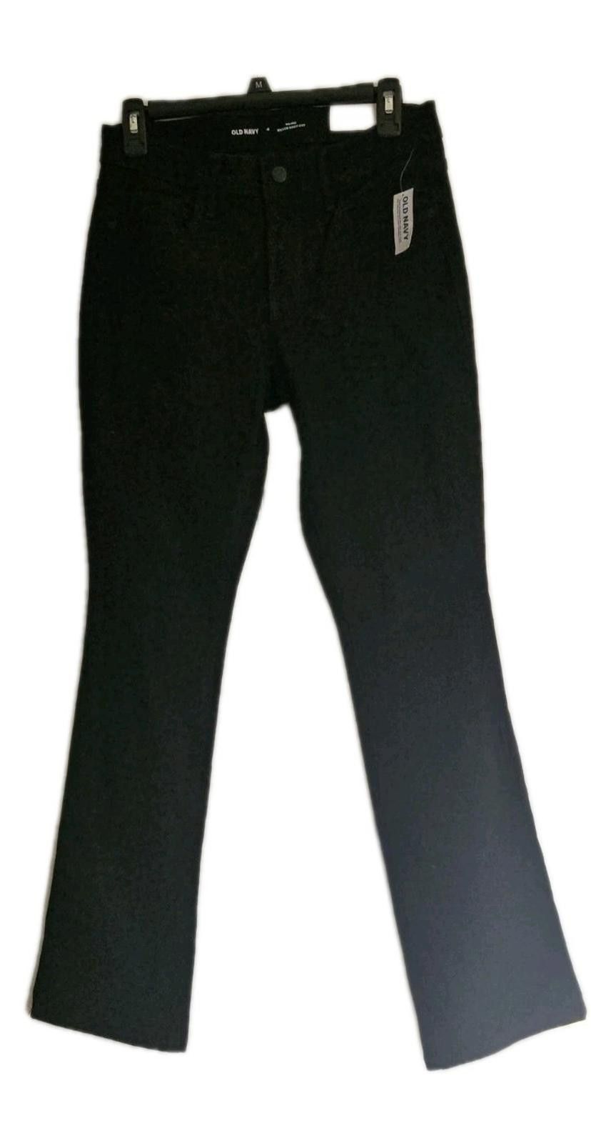 Old Navy Old Navy Jeans Mid Rise Kicker Boot-Cut Black Denim Jeans Size 27" / US 4 / IT 40 - 1 Thumbnail