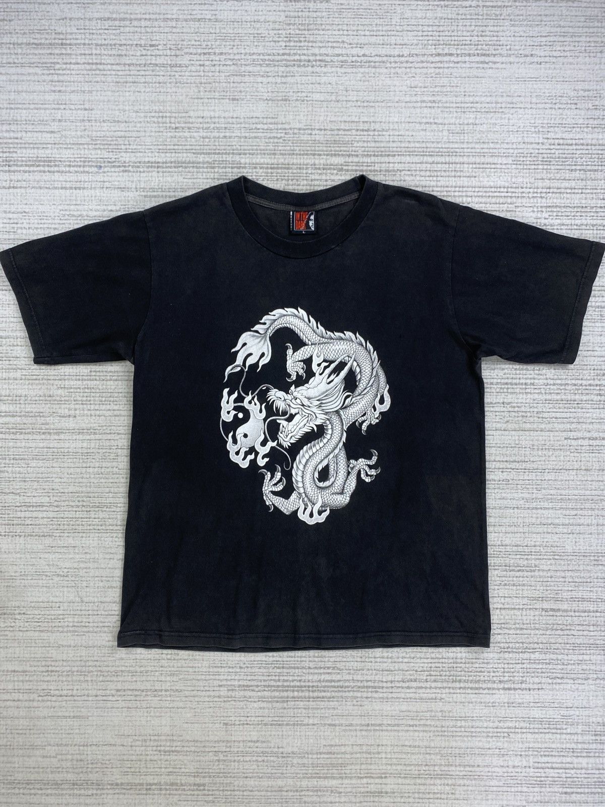 Dragonfly × Japanese Brand × Vintage Vintage In The Dark Big Dragon Mirror Printed Tshirt Size US M / EU 48-50 / 2 - 5 Thumbnail