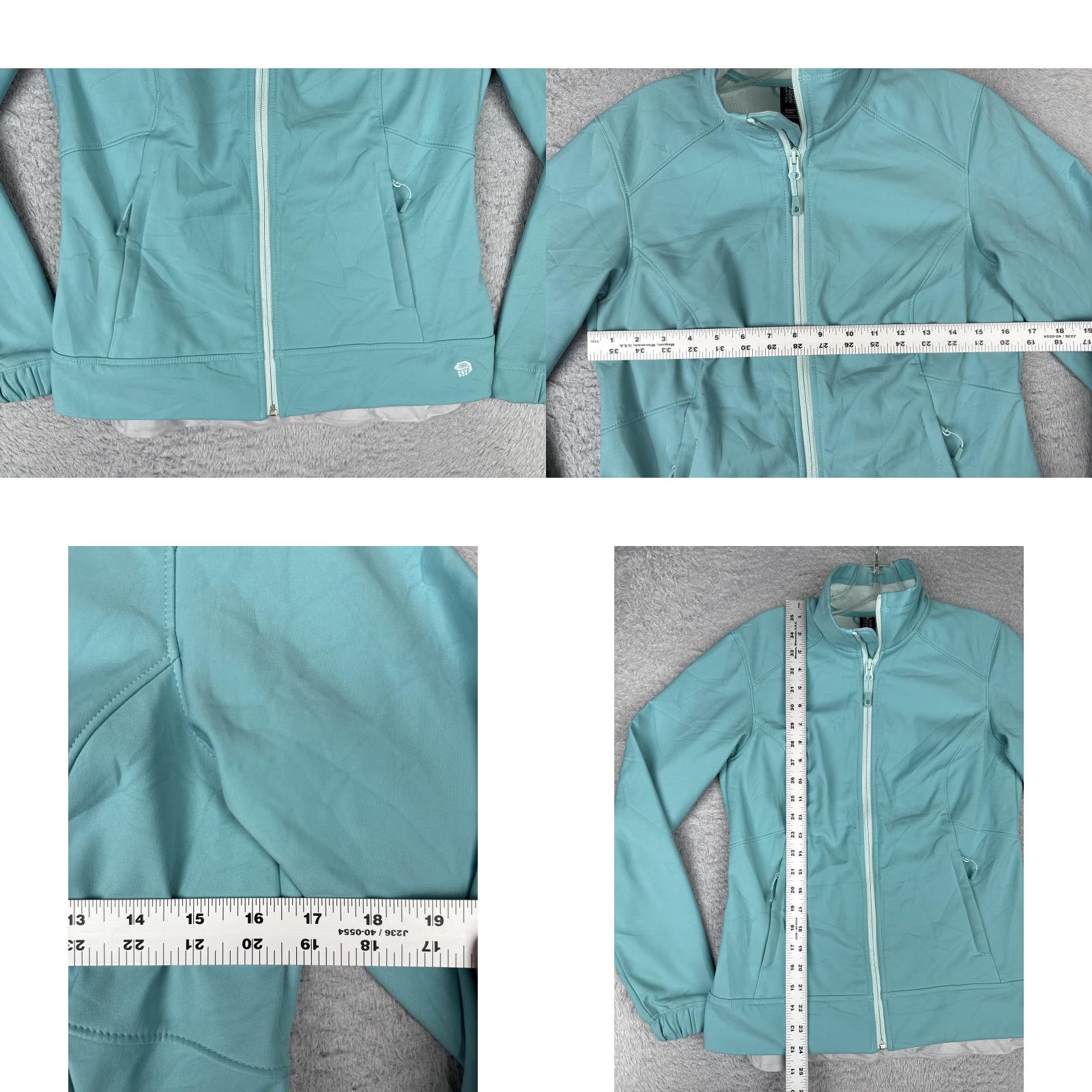 Mountain Hardwear Mountain Hardwear Jacket Womens Small Blue Softshell Full Zip Fleece Hiking Poly Size S / US 4 / IT 40 - 8 Thumbnail