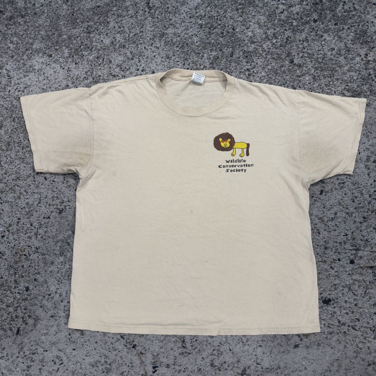 Vintage Wildlife Conservation Society Tee ERD Grunge Thrashed Faded Size US XL / EU 56 / 4 - 7 Thumbnail