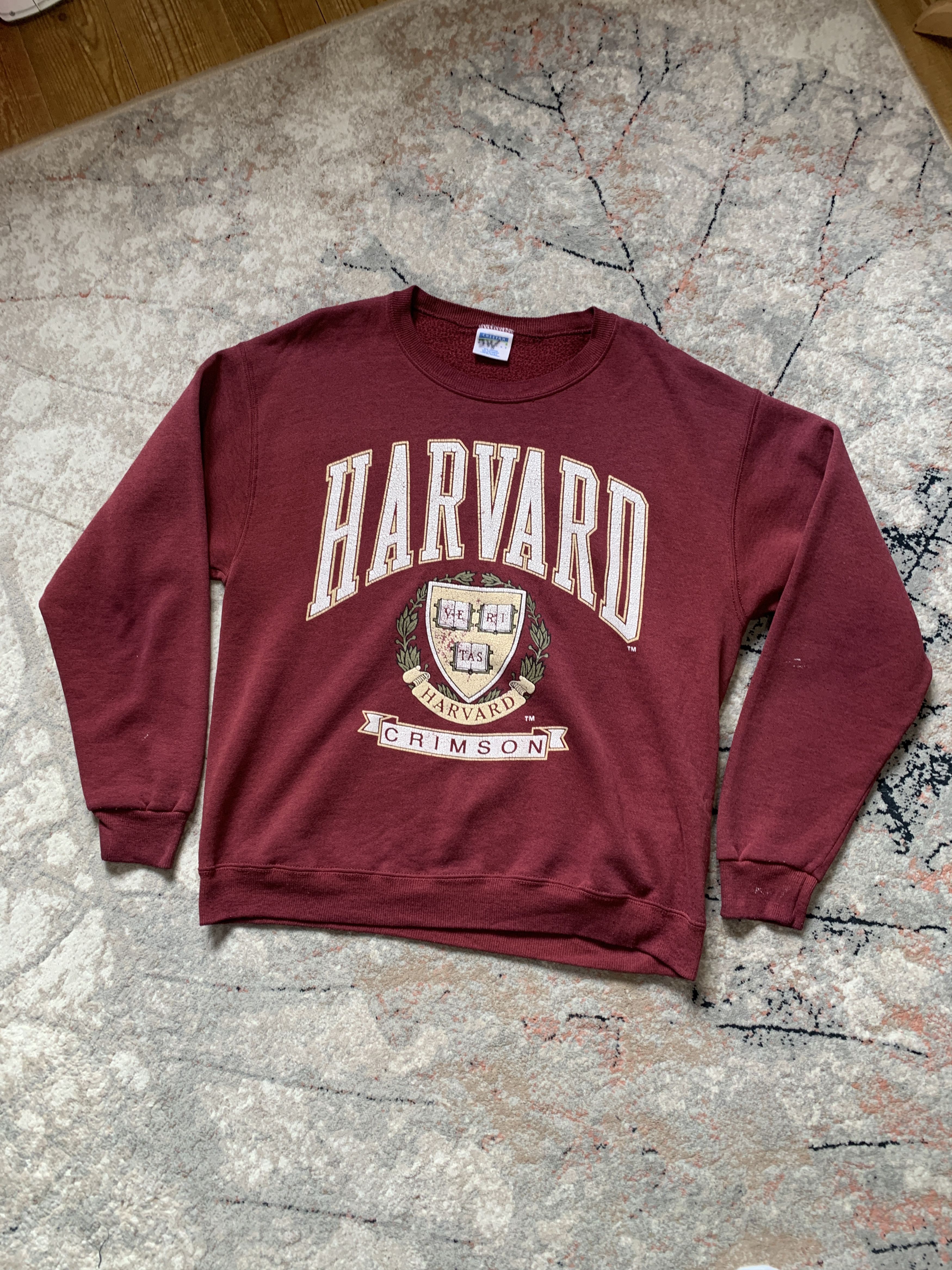 Other Vintage Harvard Crimson Made In USA Sweatshirt Size US L / EU 52-54 / 3 - 2 Thumbnail
