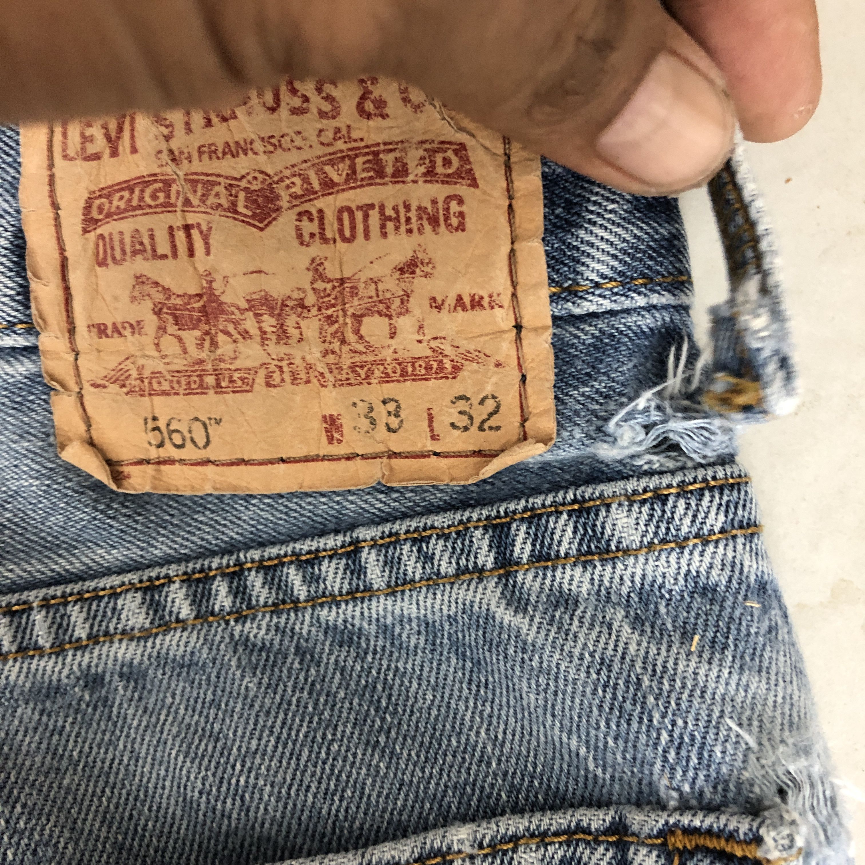 Levi's × Vintage Vintage Y2K Levis Light Wash Jeans Levi's Faded Denim Size US 30 / EU 46 - 12 Thumbnail