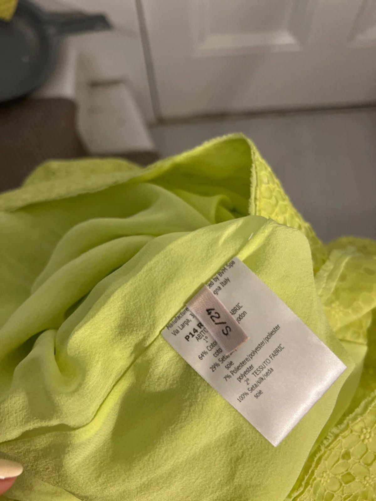 Other Giambattista Valli lime green embroidered dress 42 uk 10 Size M / US 6-8 / IT 42-44 - 6 Thumbnail