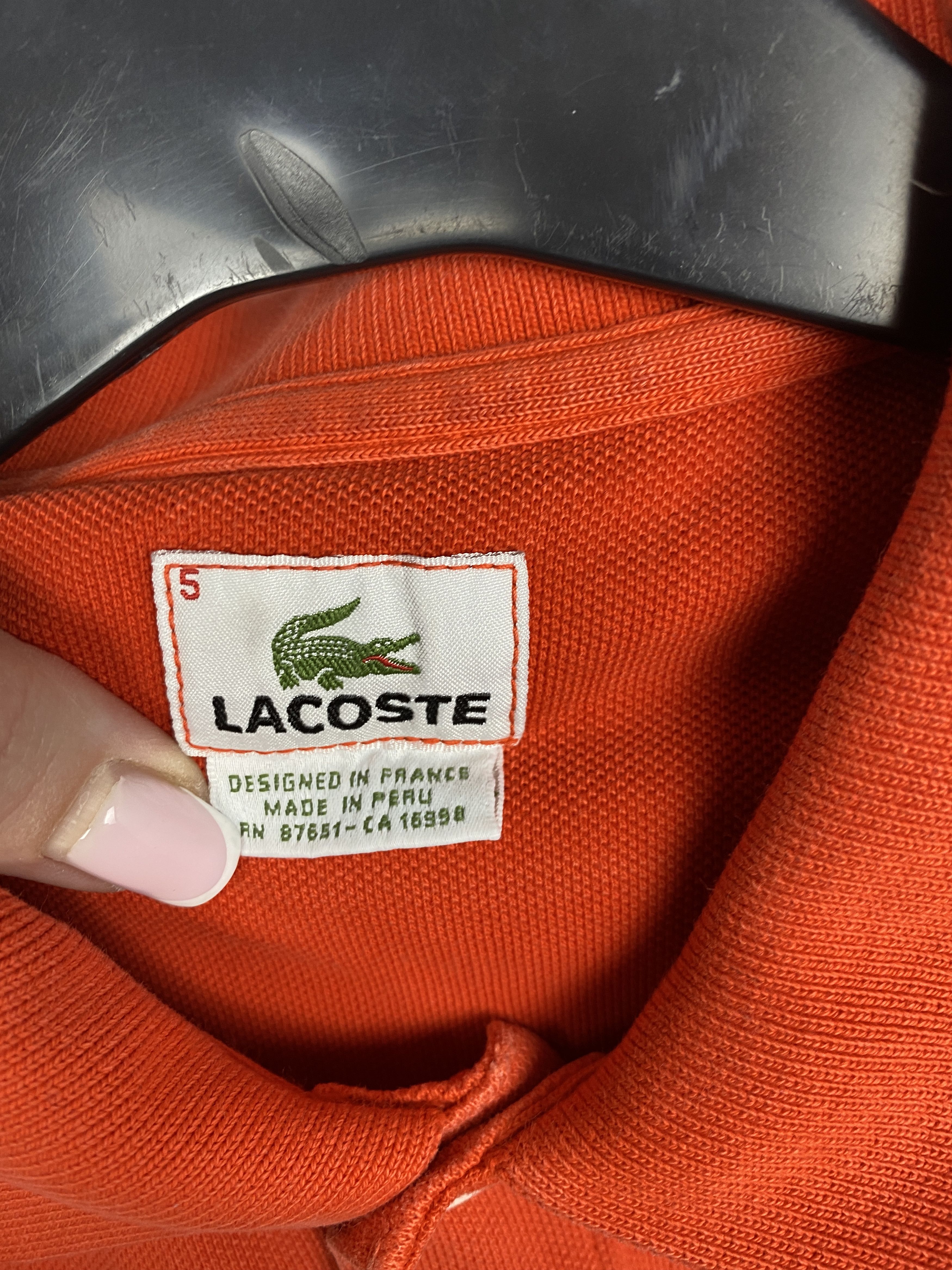 Lacoste Lacoste Vintage Mens Big Logo Polo Shirt Size 5 Size US L / EU 52-54 / 3 - 4 Thumbnail