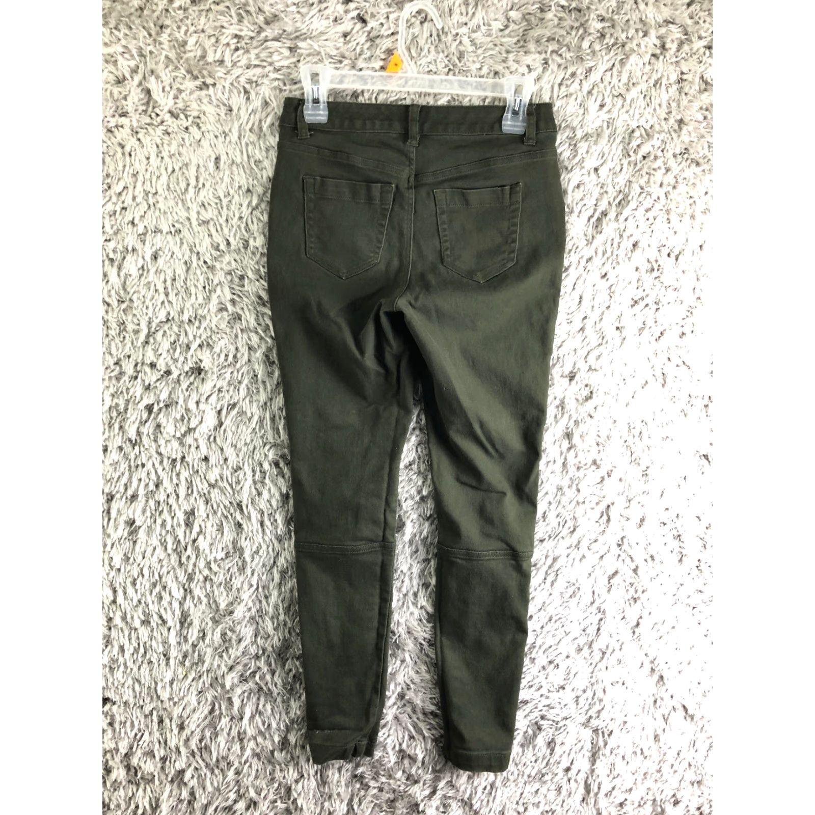 Vintage A New Day Womens Size 4 Mid Rise Green Skinny Pants Casual Modern Wash Vintage No Size 27" / US 4 / IT 40 - 5 Thumbnail