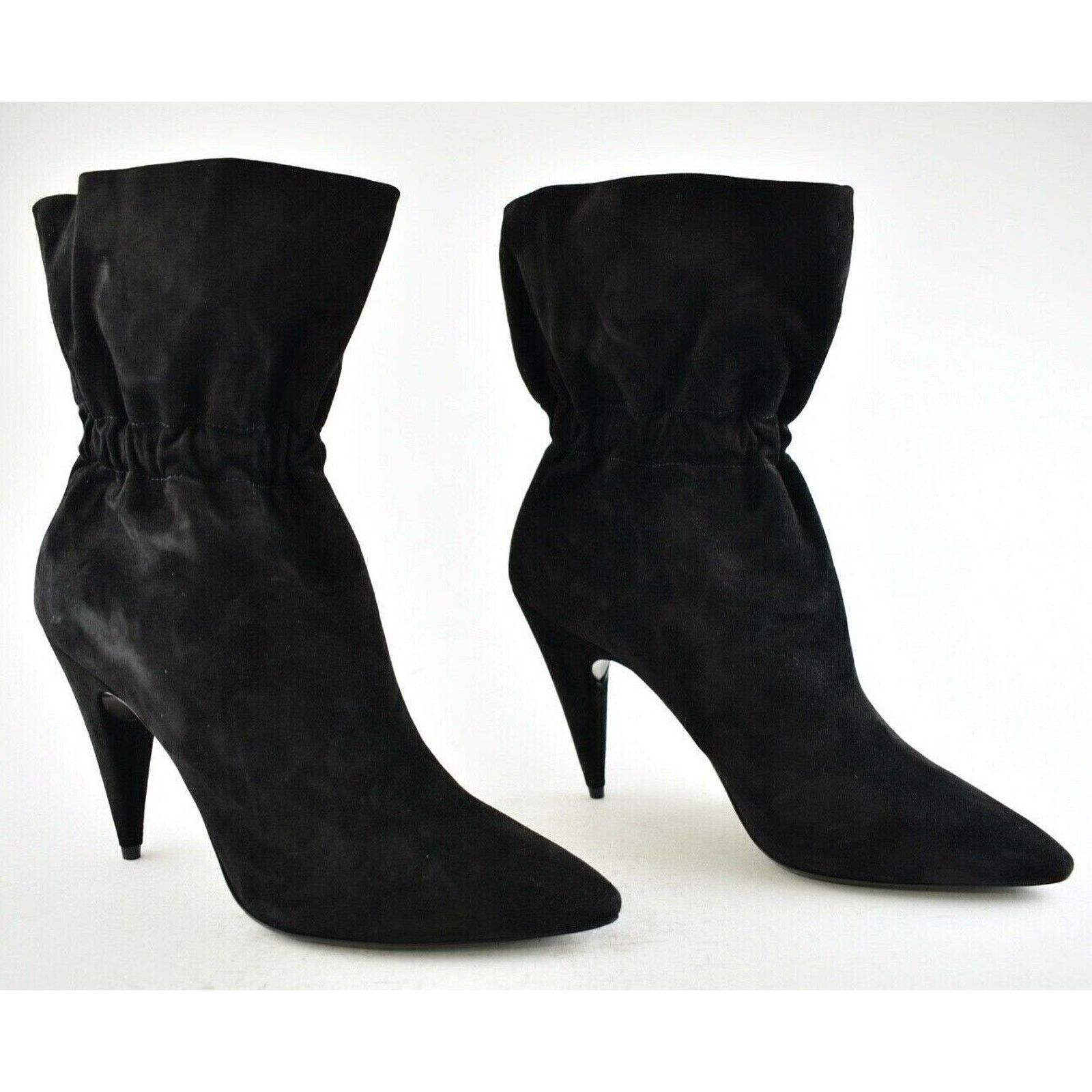 Yves Saint Laurent Saint Laurent YSL Etienne 95 Black Suede Runway Elastic Size US 12 / IT 42 - 2 Thumbnail