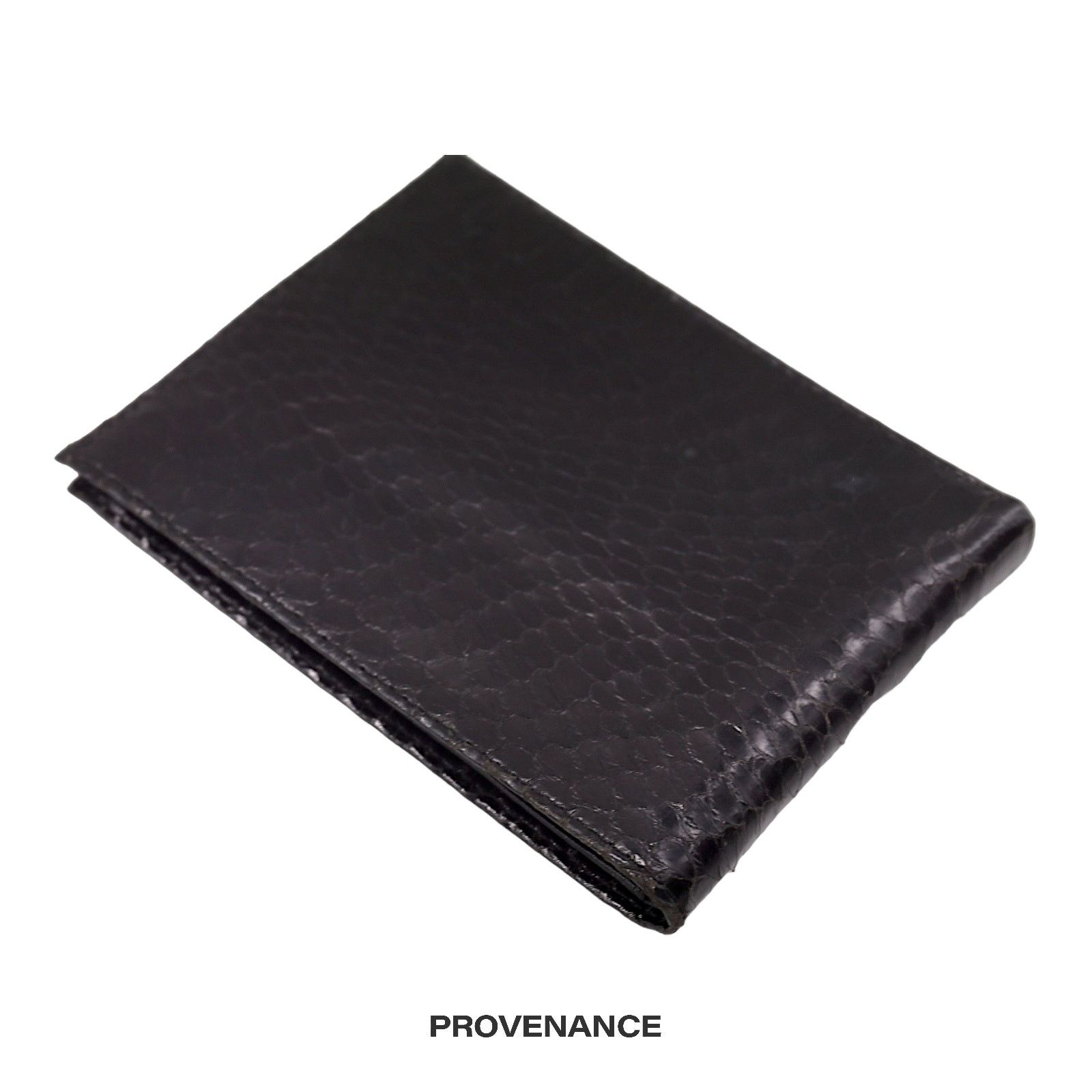Dior 🔴 Christian Dior Bifold Wallet - Black Snakeskin Size ONE SIZE - 4 Thumbnail
