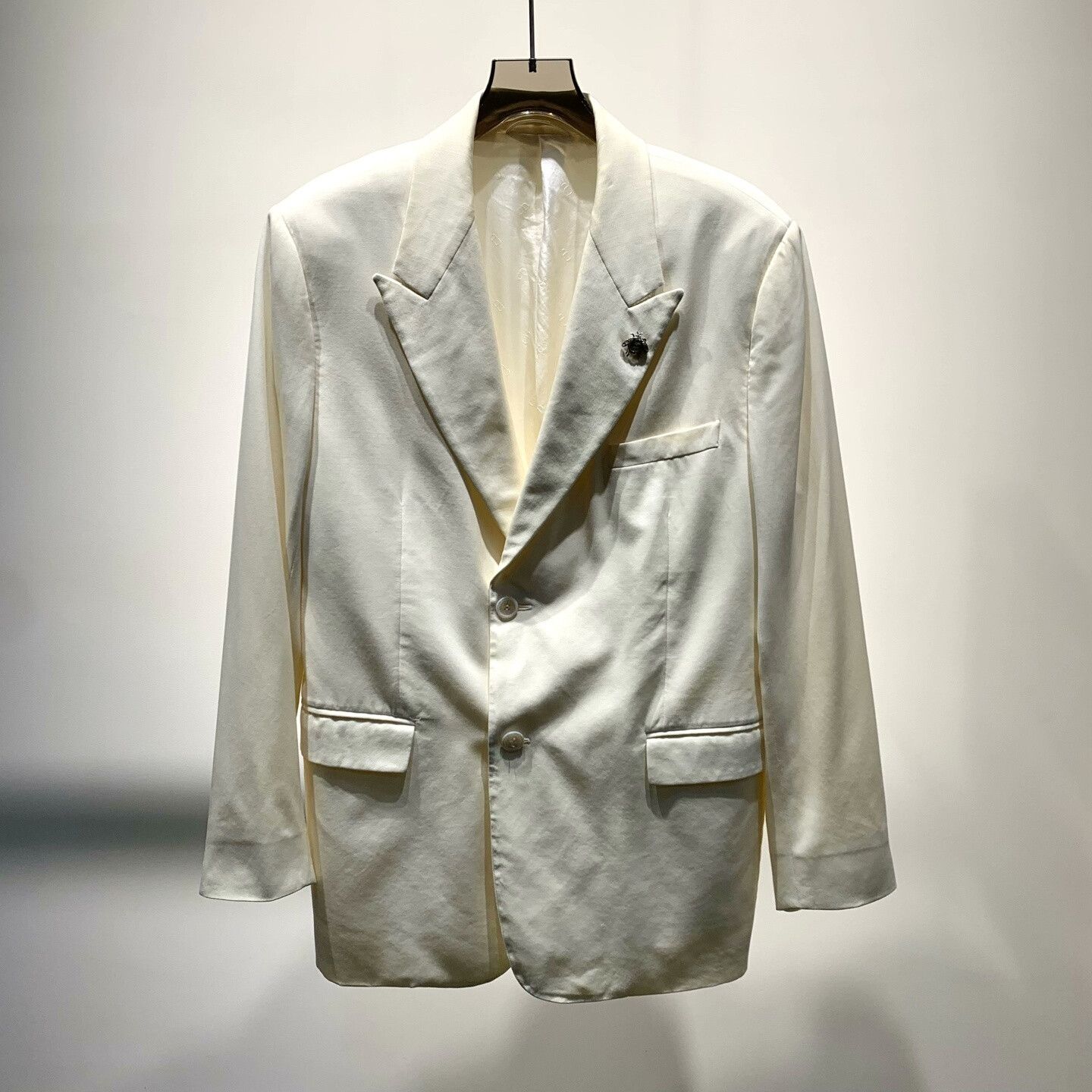 Dior Dior Beige Bee Blazer Jacket Size US L / EU 52-54 / 3 - 1 Thumbnail