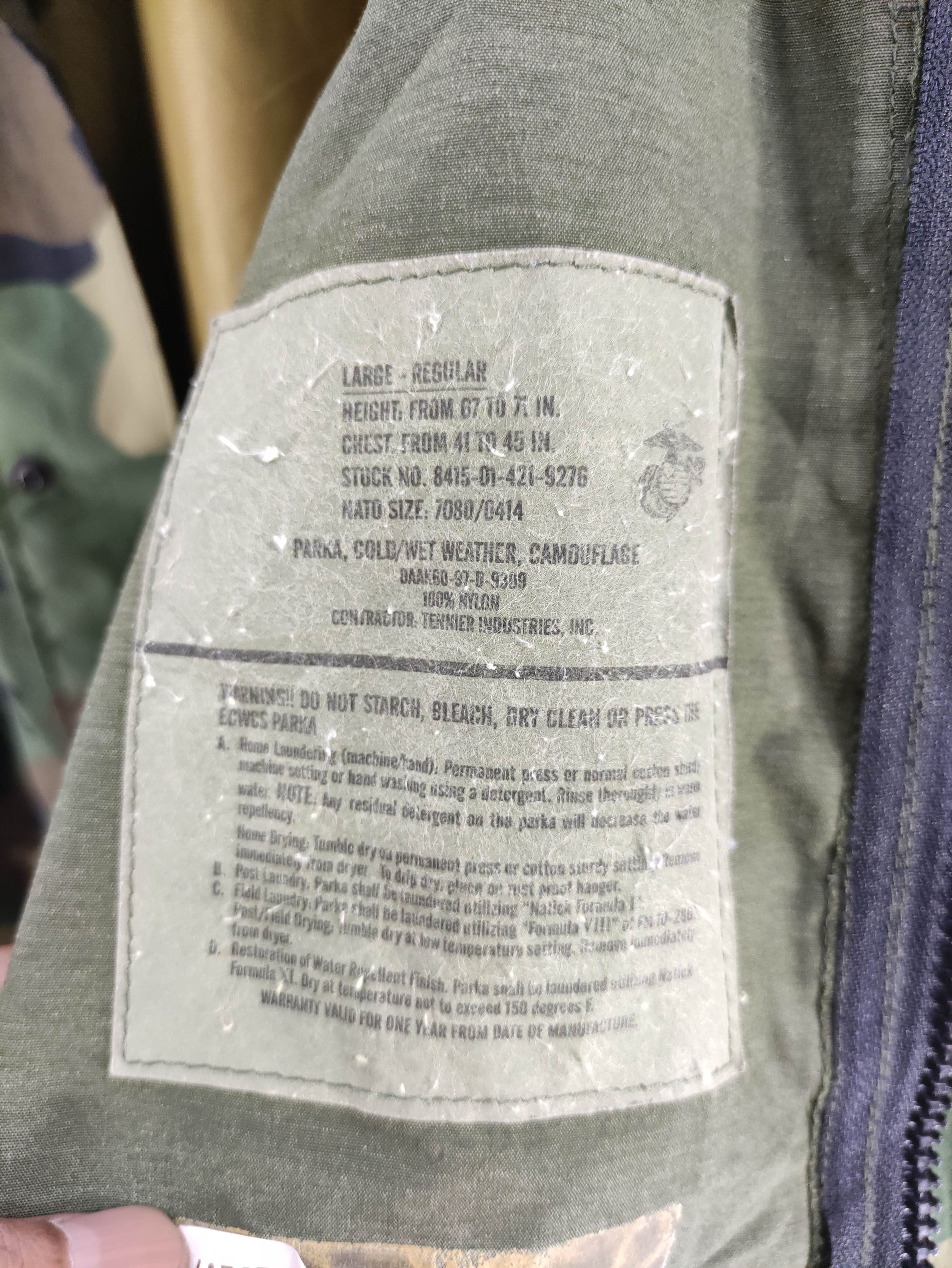 Vintage Vintage 90s Us Army Parka Woodland Camo Size US XL / EU 56 / 4 - 11 Thumbnail