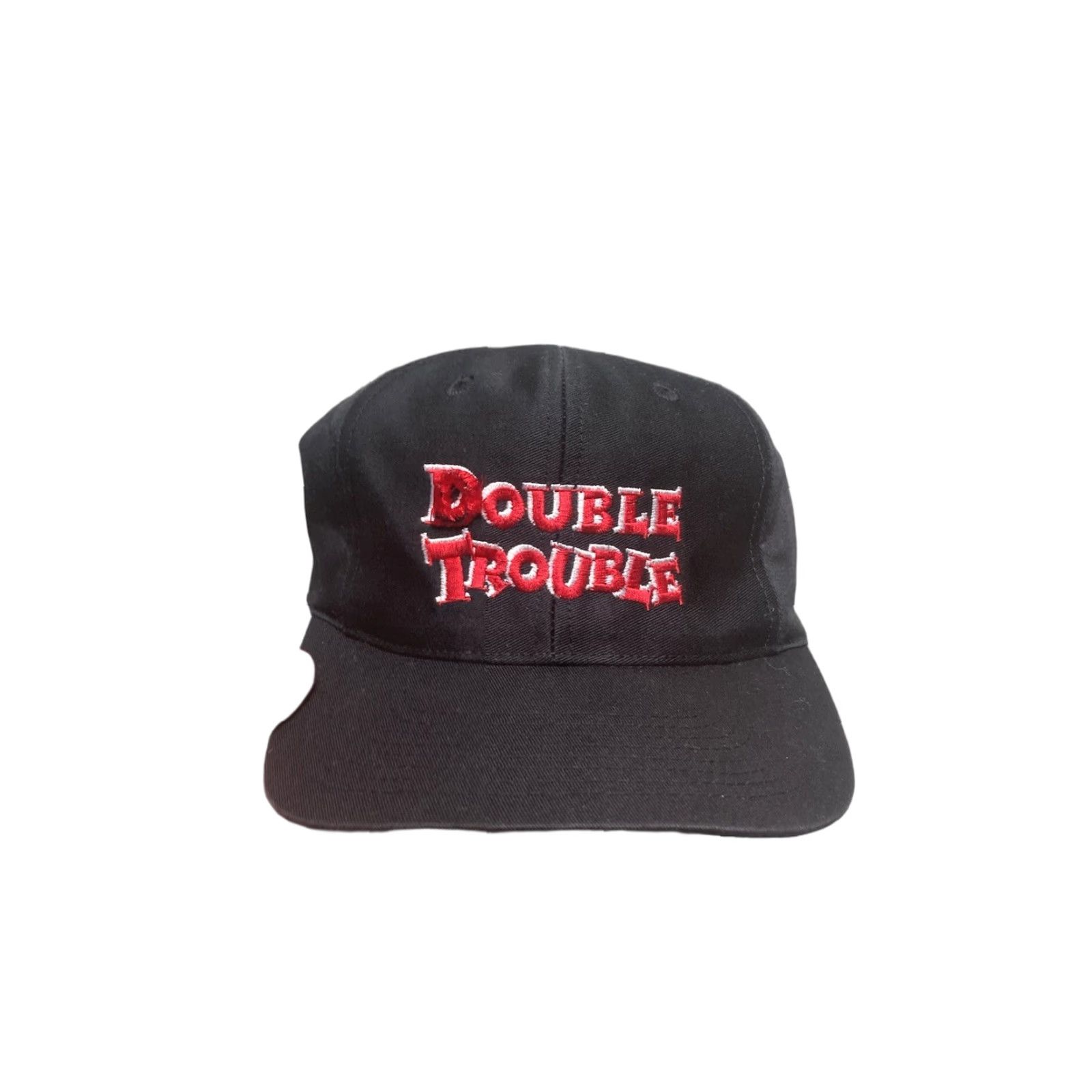 Doublet VINTAGE SnapBack Hat Cap Double Trouble Travis Tritt Marty Stuart Country Music Men Adjustable Black Snapback Hats Mens Size ONE SIZE - 1 Thumbnail
