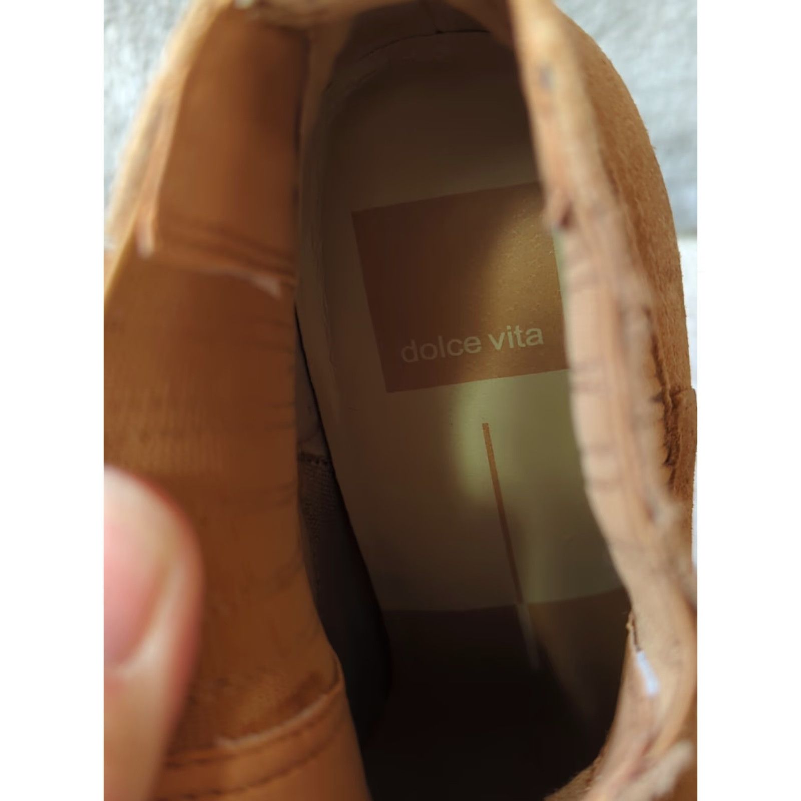Dolce Vita Dolce Vita Boots Womens Tan Suede Western Cowgirl Ankle Bootie Size 7.5 Brown Pointed Toe Pull On Mid Heel Bohemian City Clubwear 7.5 Womens Boots Size US 8 / IT 38 - 6 Thumbnail